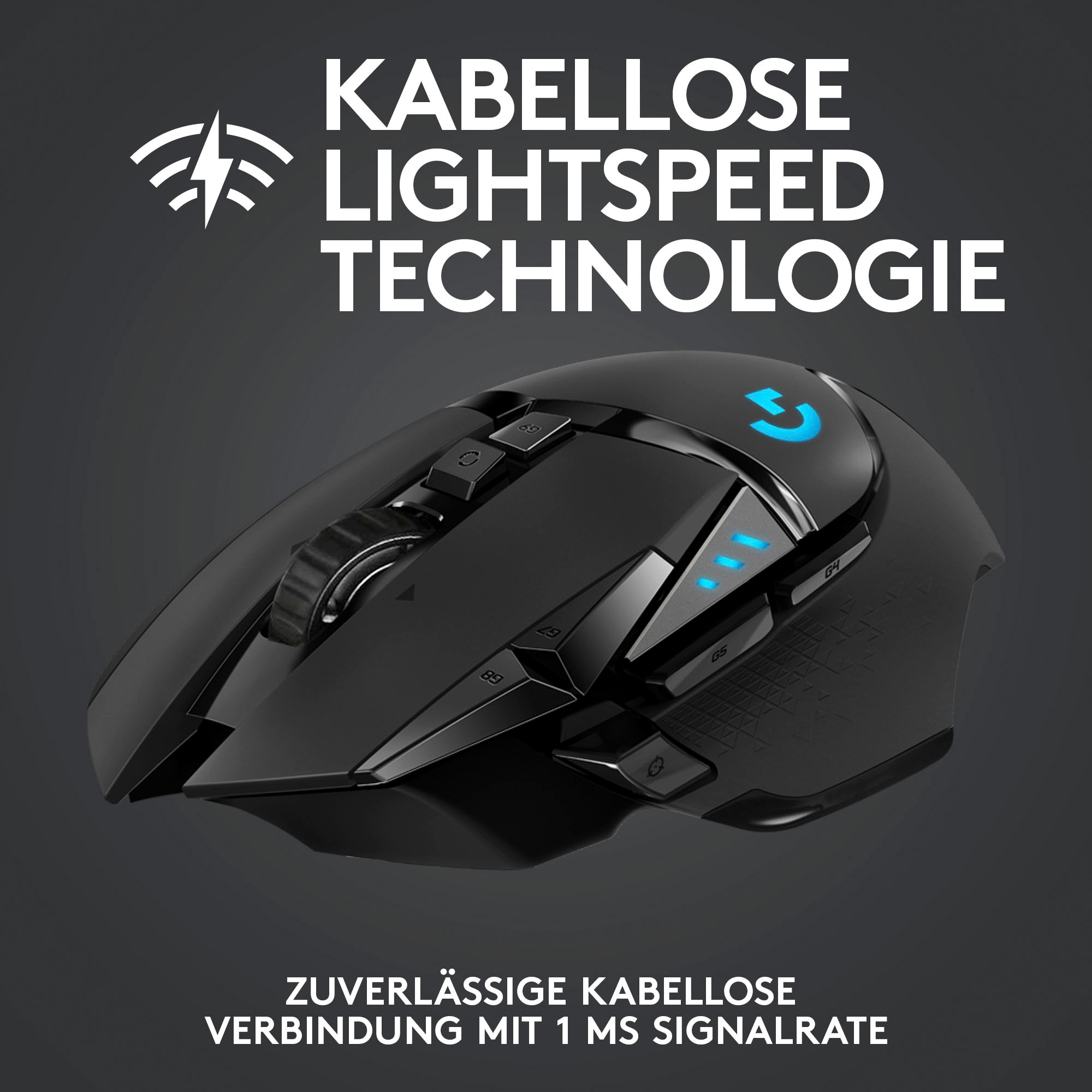 Logitech G Gaming-Maus »G502 LIGHTSPEED Wireless EER2«, Funk