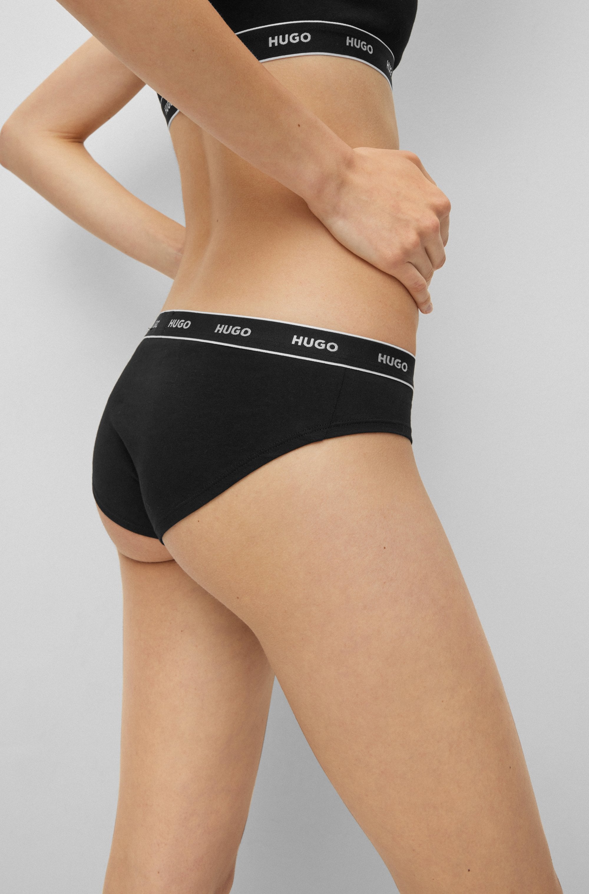 HUGO Underwear Slip »TRIPLET BRIEF STRIPE«, (Packung, 3 St., 3er Pack), mit HUGO Logo-Elastikbund