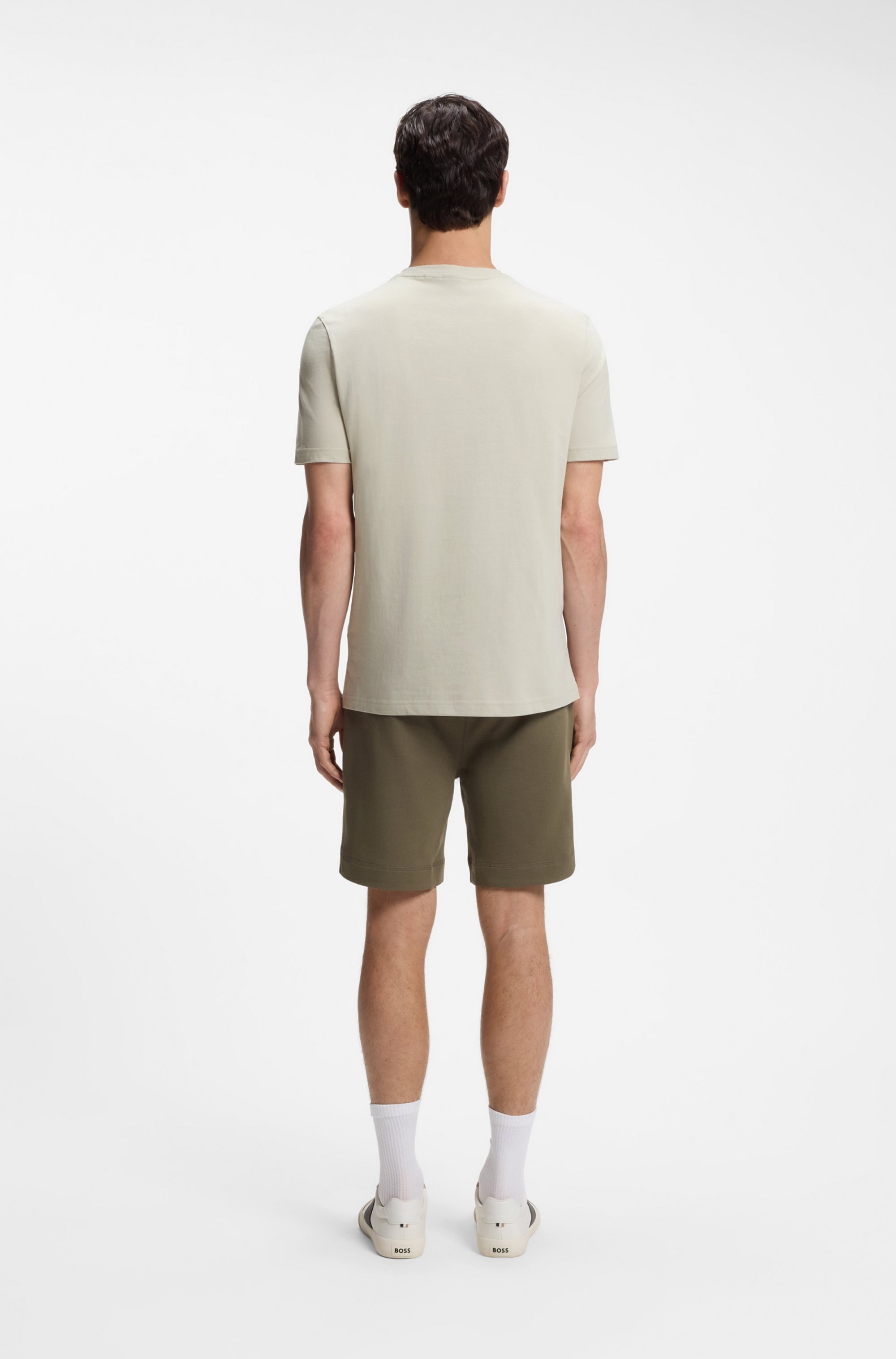 BOSS ORANGE T-shirt Rundhalsausschnitt, Regular Fit, grosser Logodruck