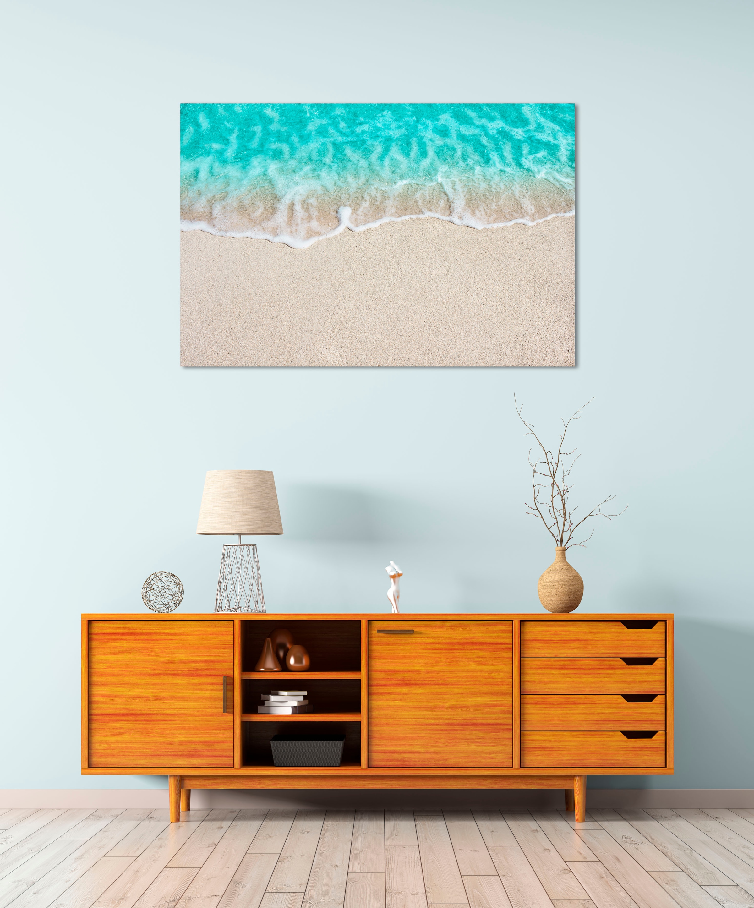Image of queence Acrylglasbild "Euphrates" Foto Meer Meer Bilder Spa Spa Bilder Strand 1 Stk. tlg. Fine Art-Print in Galeriequalität