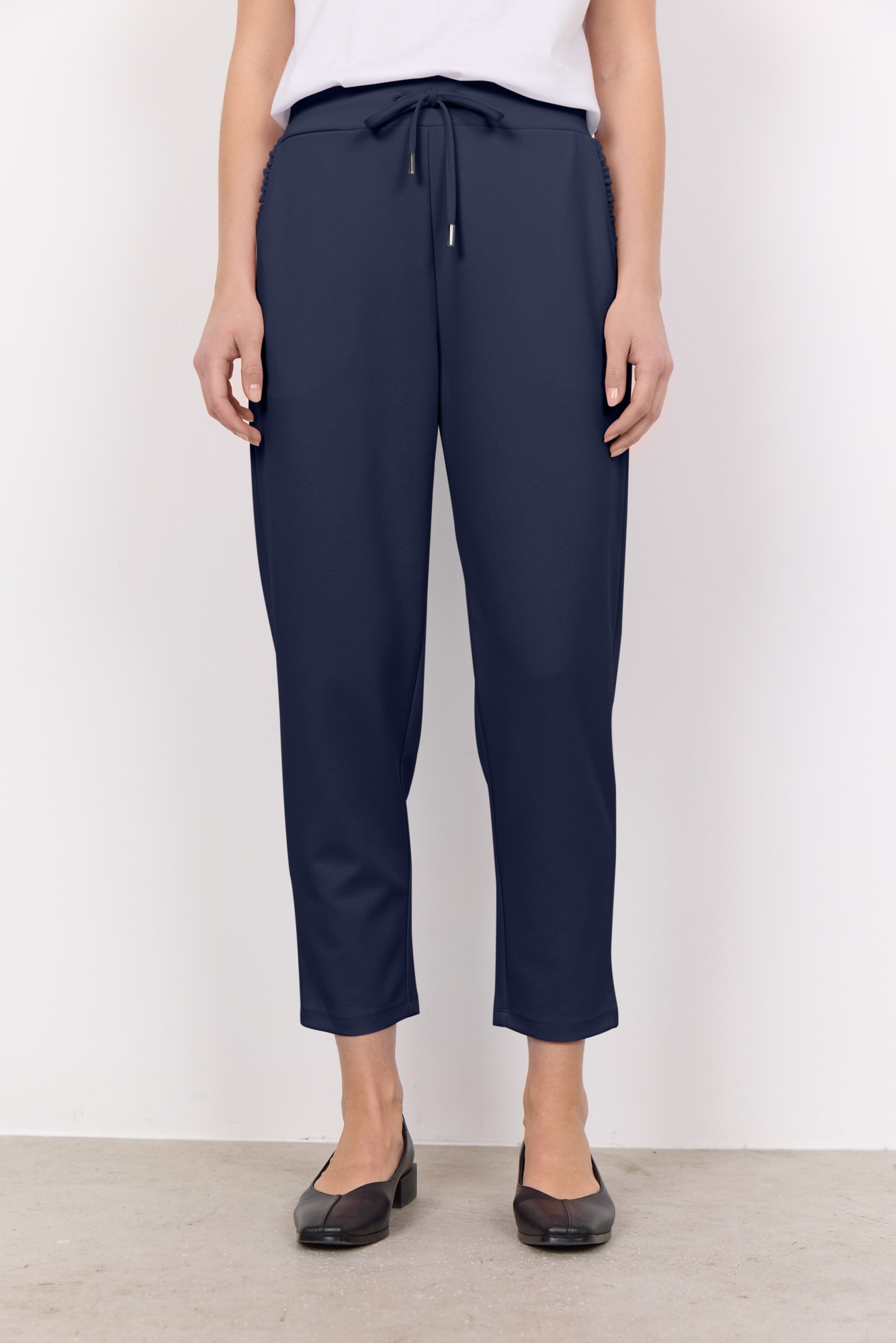 Image of soyaconcept Jogger Pants "SC-SIHAM 2" aus Polyester und Elasthan, elastischer Bund mit Kordelzug