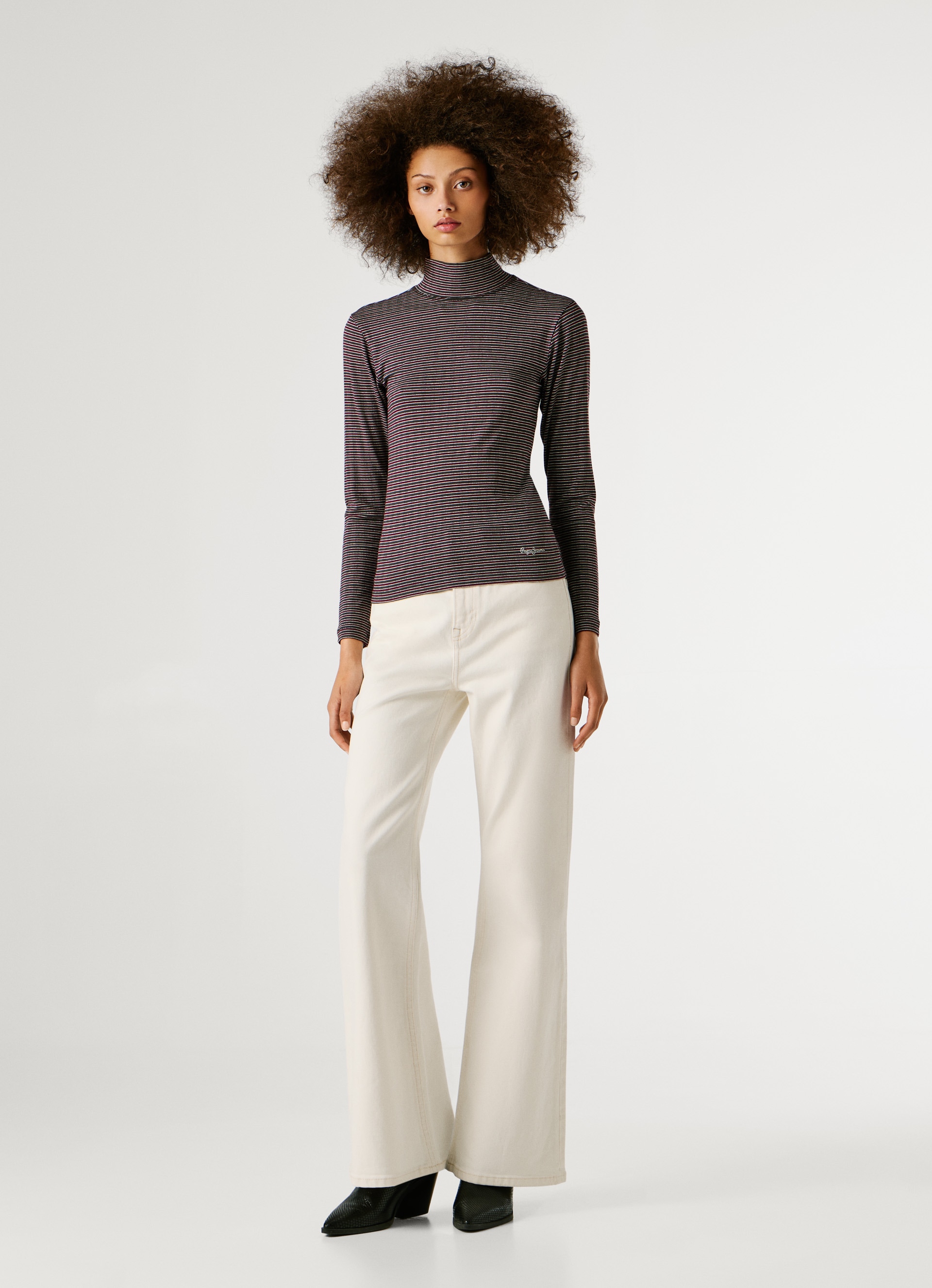 Pepe Jeans T-shirt à manches longues »BINTY« mit Stehkragen