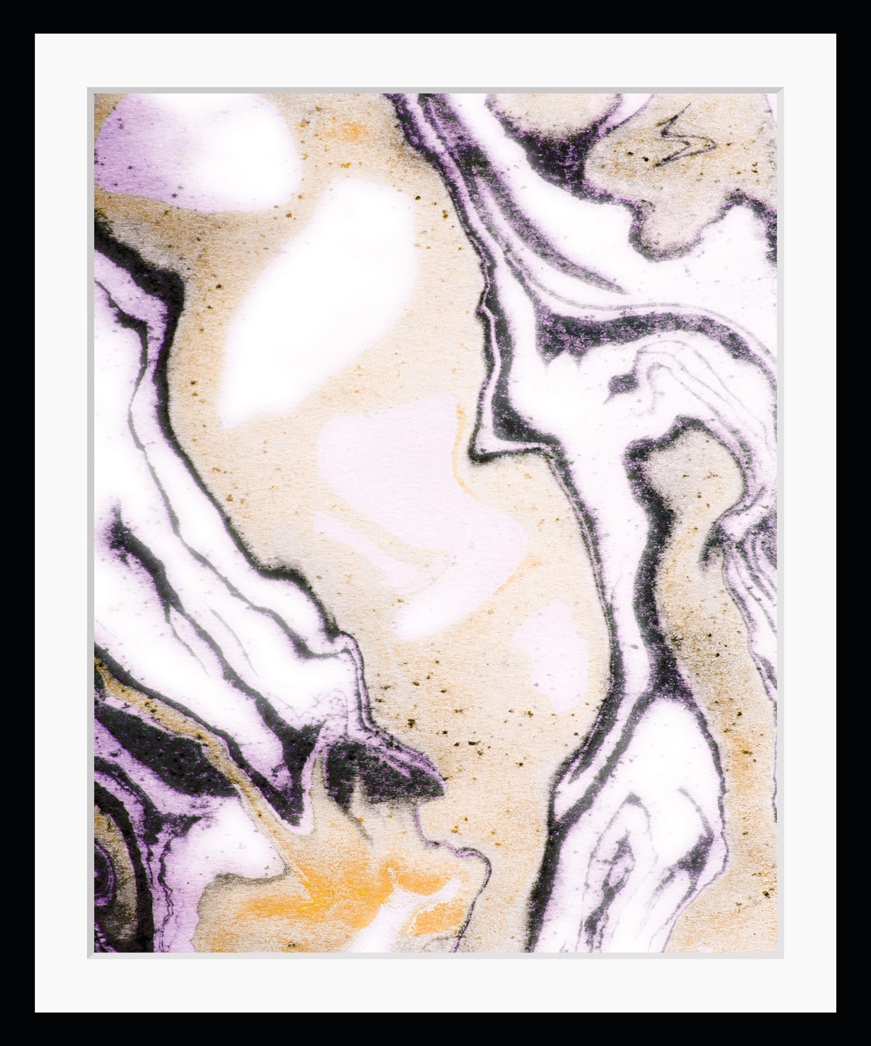 Image of queence Bild "Dustin" Abstrakt Kunst Marmor Modern HD Premium Poster-Druck inkl. Holzrahmen