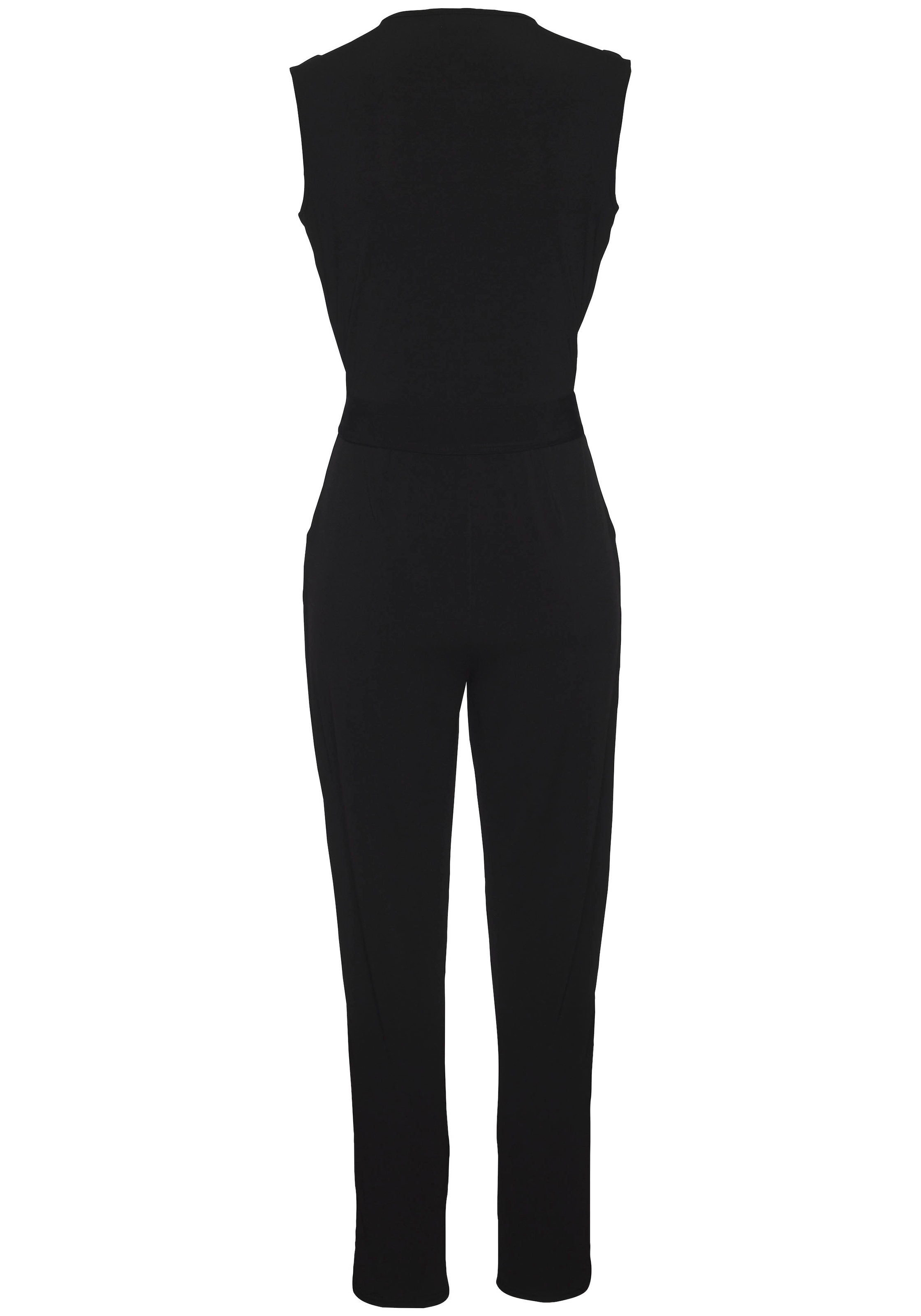 LASCANA Overall, (mit Bindegürtel), aus knitterfreier Ware, eleganter Jumpsuit in Wickeloptik, bügelfrei