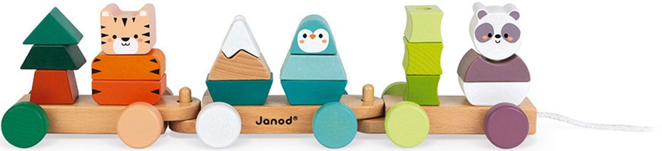 Image of Janod Nachziehspielzeug »WWF® Spaziergang der Tiere«, FSC®- schützt Wald - weltweit bei Ackermann Versand Schweiz