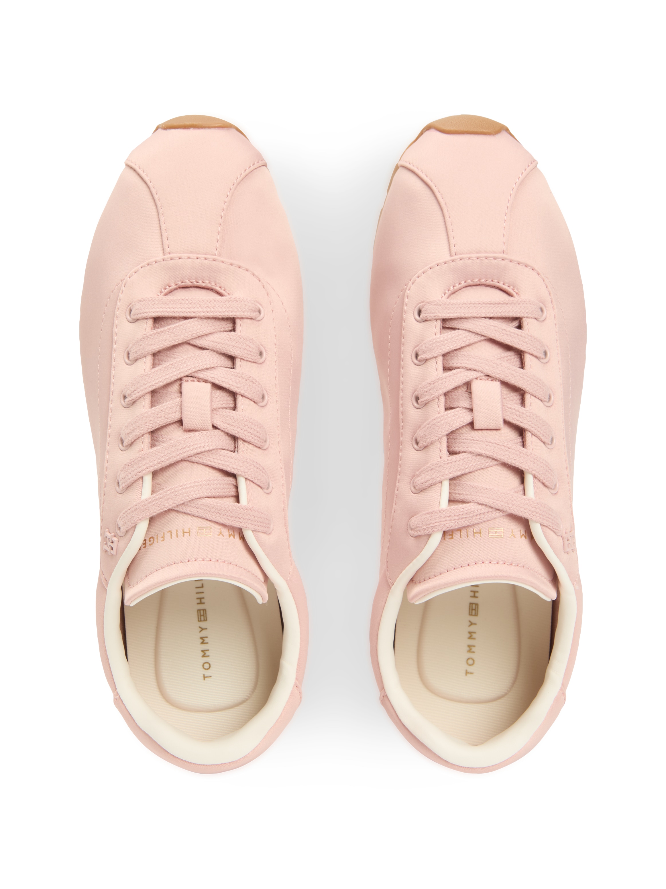 Tommy Hilfiger Sneakers »TH BELLA LOW RUNNER SATIN«  chaussure de loisirs, chaussure basse, à lacets avec logo TH latéral
