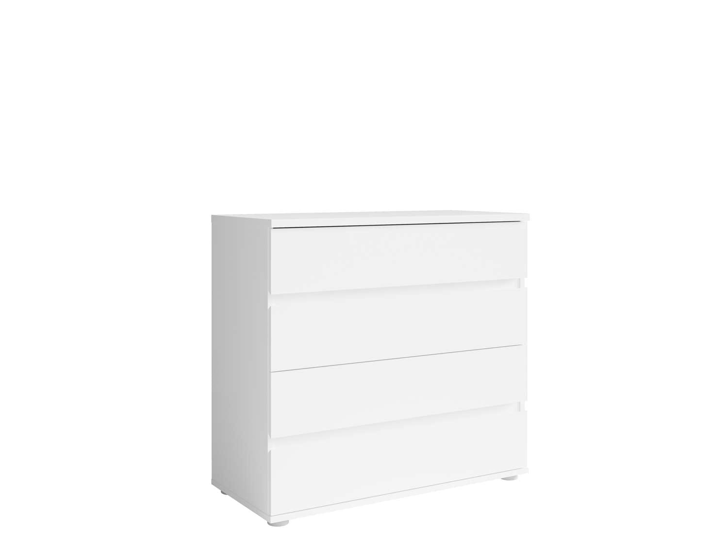 Home affaire Kommode »Greti Sideboard mit 4 Schubladen, Masse B/T/H: 91,2/42/84,3 cm«, Schubladenschrank mit viel Stauraum, weiss matt, Breite 91,2 cm