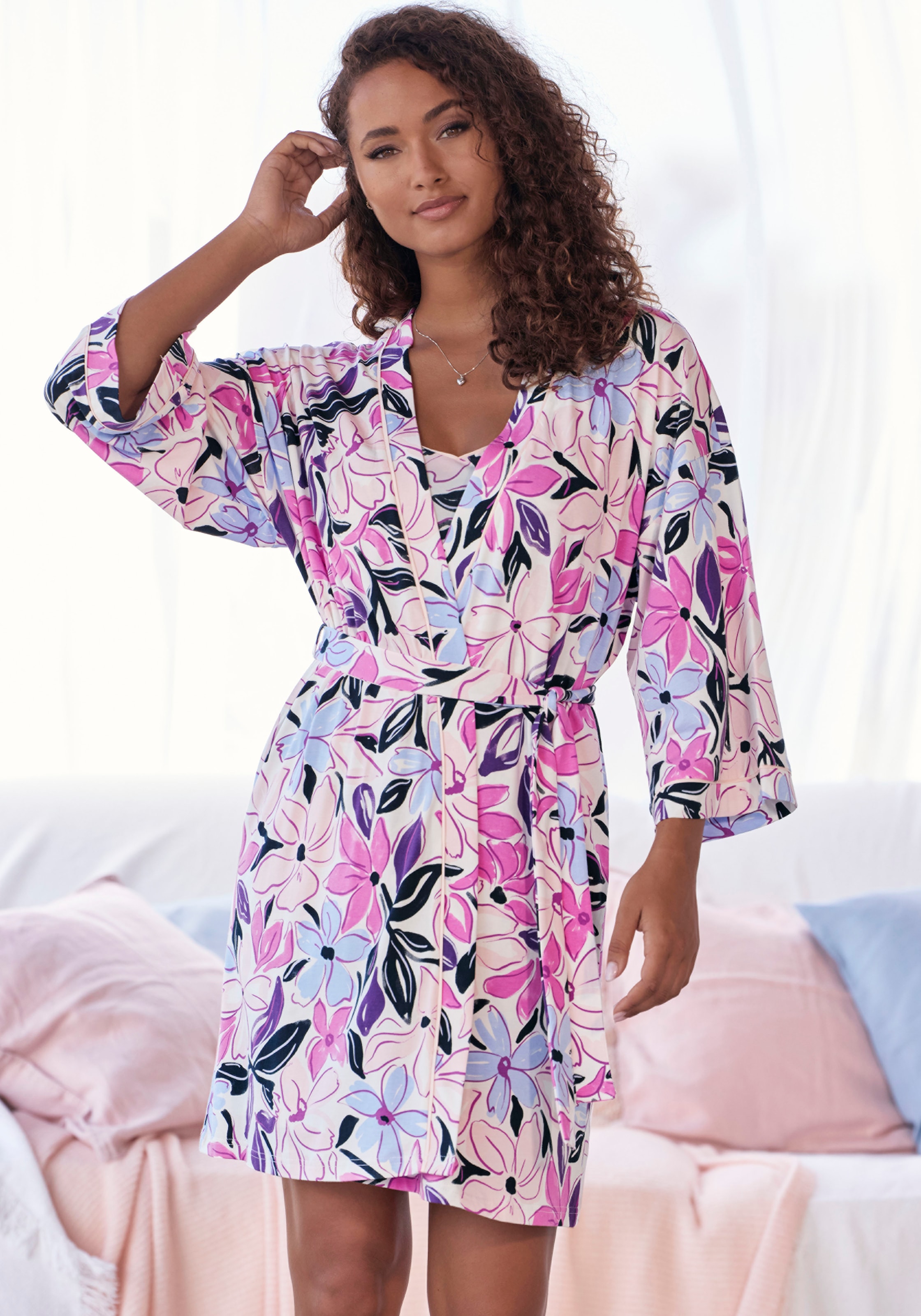 Image of LASCANA Kimono 1-teilig, mit schönem Alloverdruck
