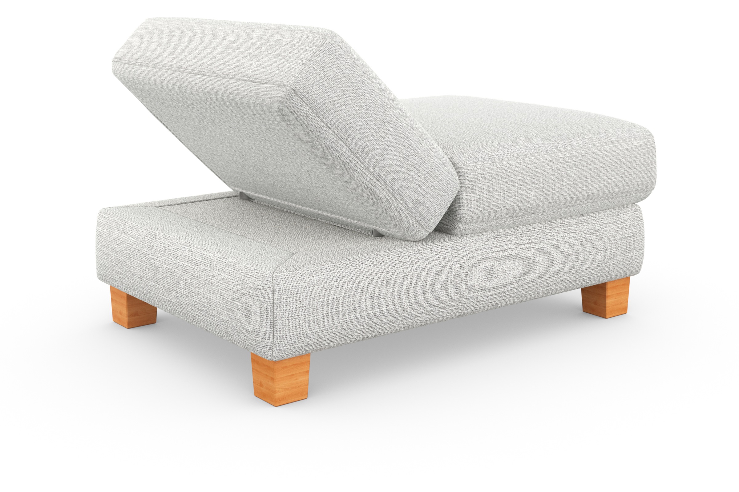 sit&more Polsterhocker »Dundee«, mit Klappfunktion, Federkern und hochwertigen Massivholzfüssen