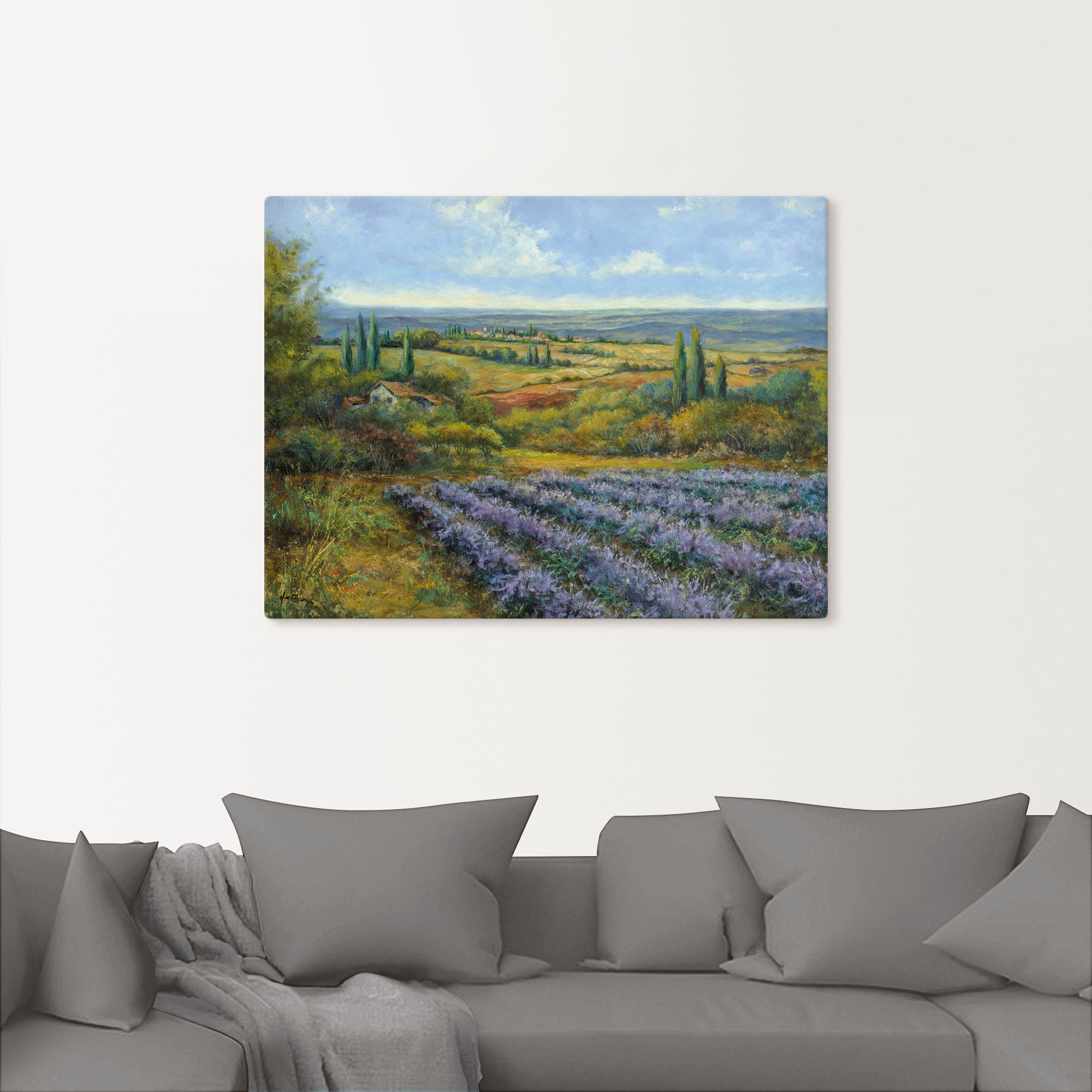 Artland Wandbild »Lavendelfelder in der Provence«, Europa, (1 St.), als Leinwandbild, Poster, Wandaufkleber in verschied. Grössen