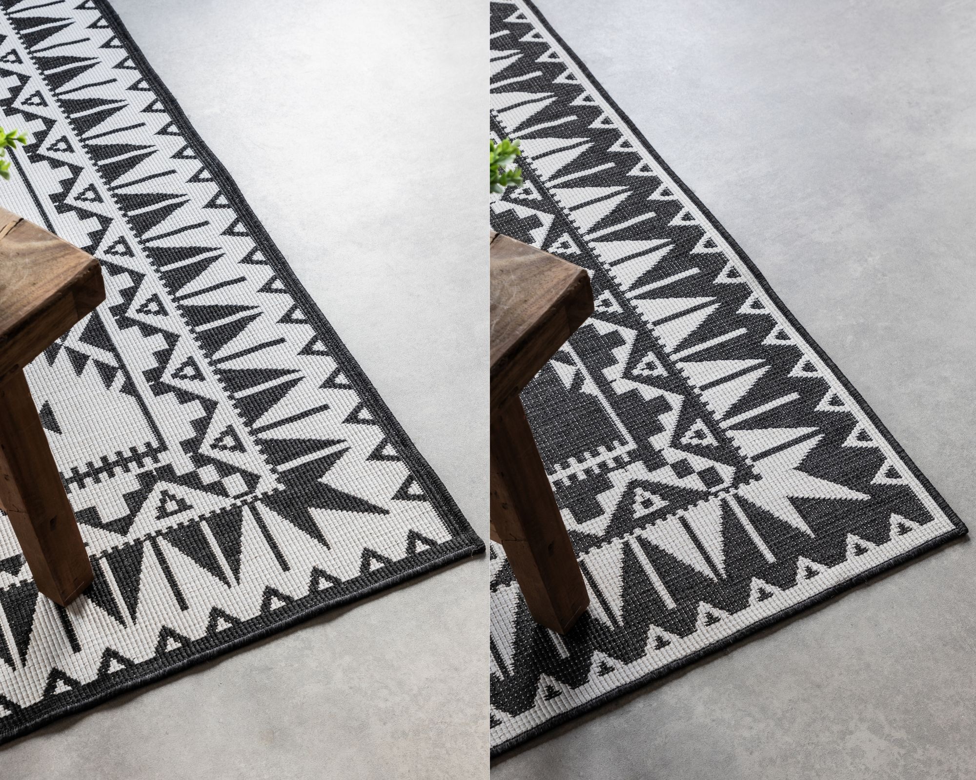 ELLE DECORATION Teppich »Dynamic, Wendeteppich«, rechteckig, 5 mm Höhe, Flachgewebe, In-& Outdoor, Modern, wendbar, Balkon, Wohnzimmer, Aussen