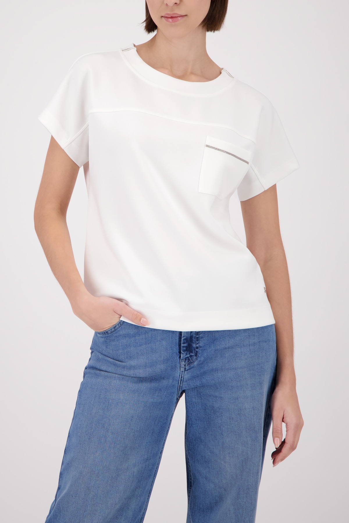 Image of Monari Sweatshirt "Sweatshirt Basic Kette", mit aufgesetzter Schmucktasche