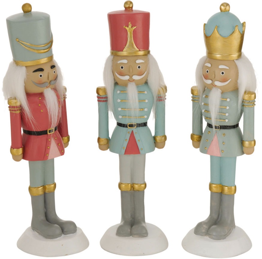 Image of BOLTZE Weihnachtsfigur »Nussknacker«, (Set, 3 St.), hangemalt bei Ackermann Versand Schweiz