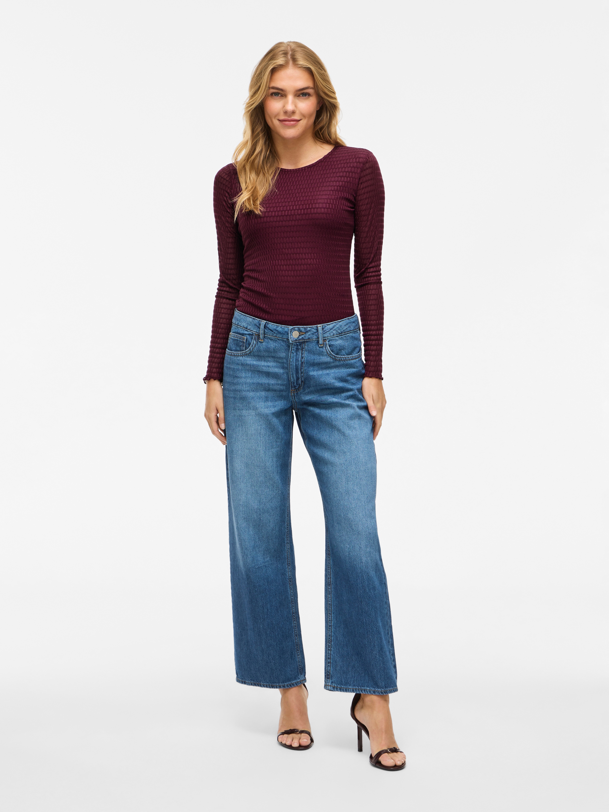 Vila T-shirt à manches longues »VILARINE O-NECK L/S TOP - NOOS«