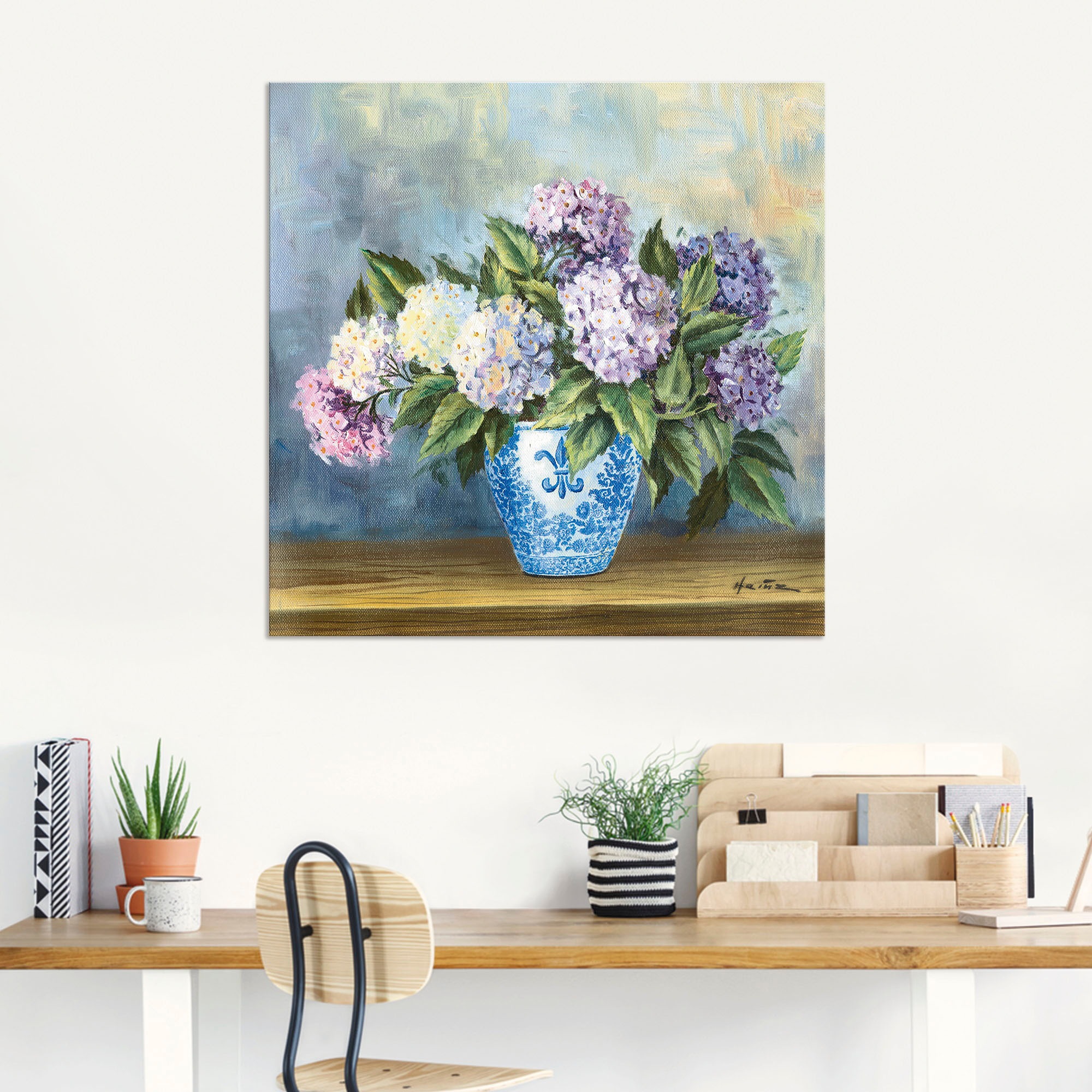 Artland Wandbild »Hortensien«, Blumenbilder, (1 St.), als Alubild, Outdoorbild, Leinwandbild in verschied. Grössen