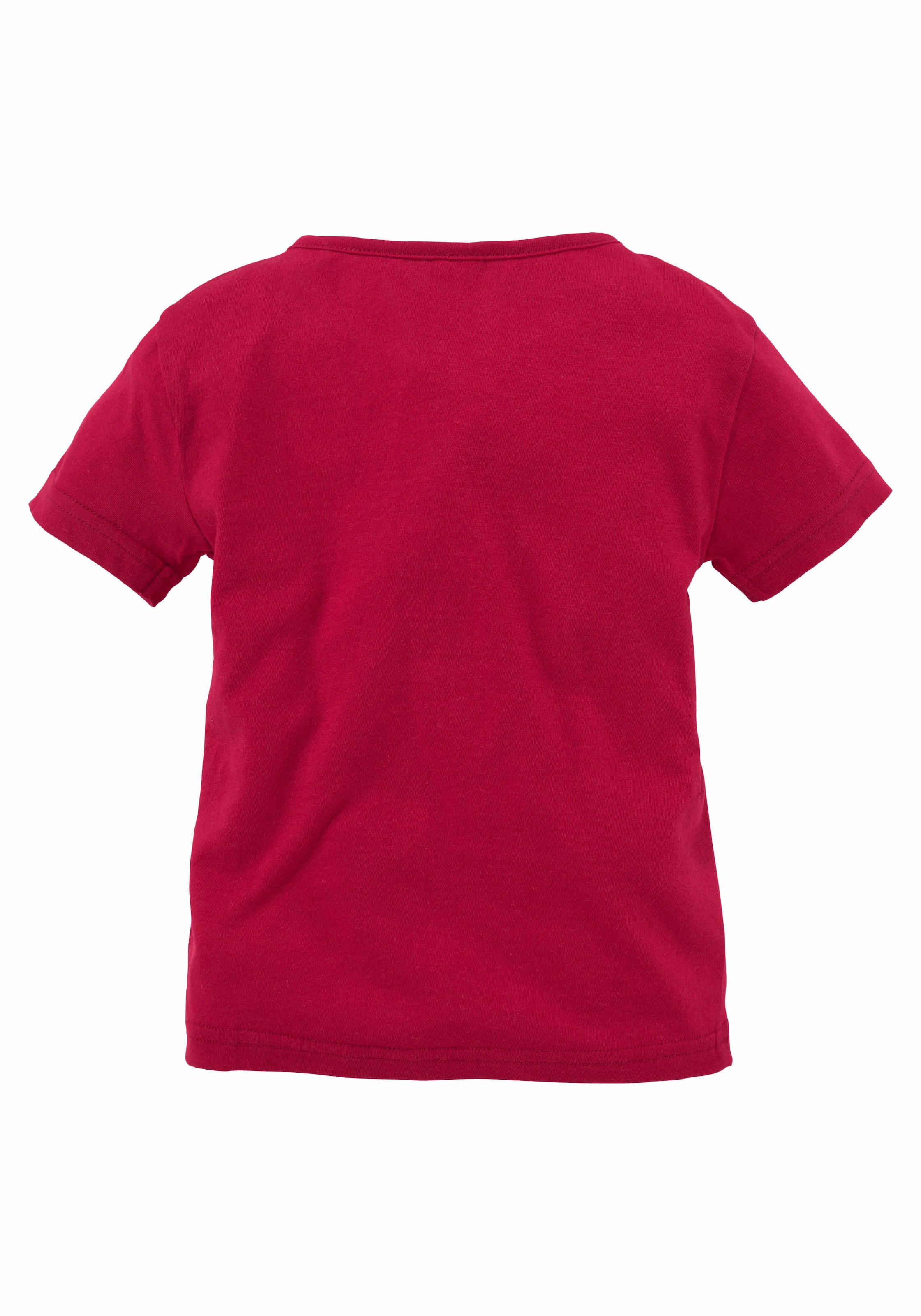 Modische KIDSWORLD T-Shirt »für kleine bestellen Glitzereffekten mit versandkostenfrei Druck Mindestbestellwert \