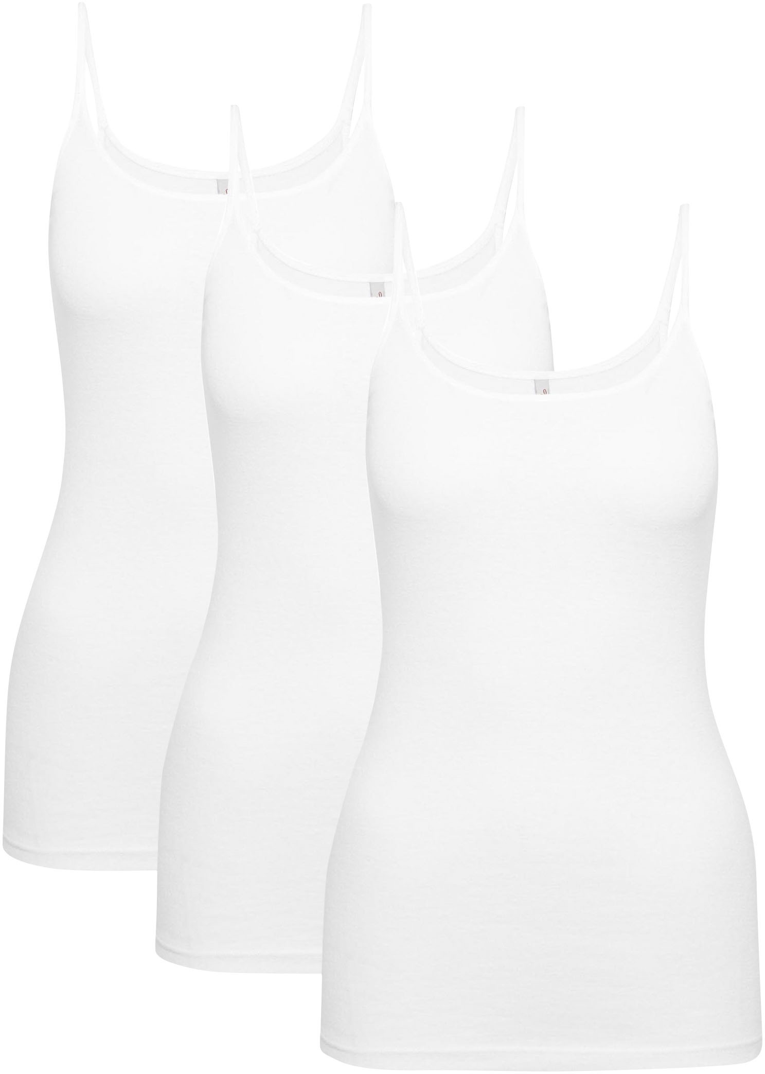Image of Triumph Unterhemd "Katia" 3er-Pack, Baumwolle, atmungsaktiv, ohne störende Seitennähte, schmale Träger