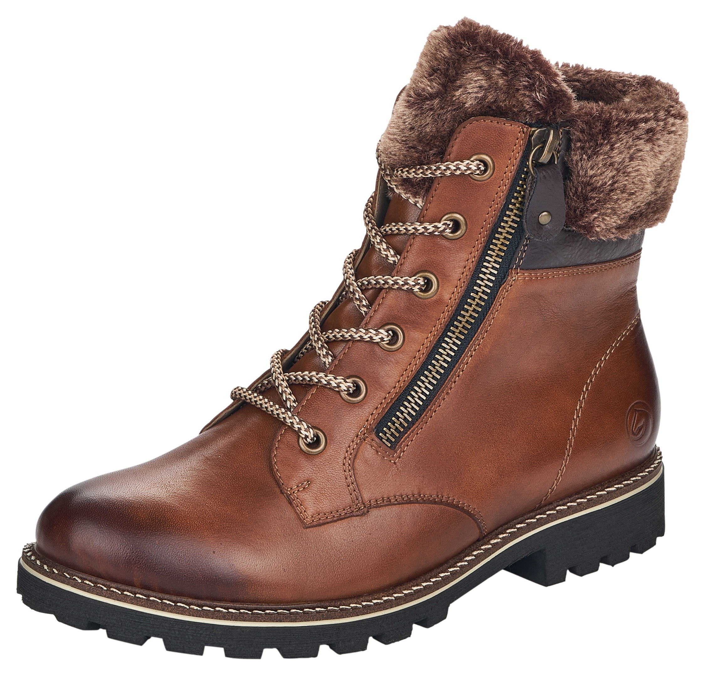 Image of Remonte Schnürboots, mit Textilbesatz am Schaftrand bei Ackermann Versand Schweiz