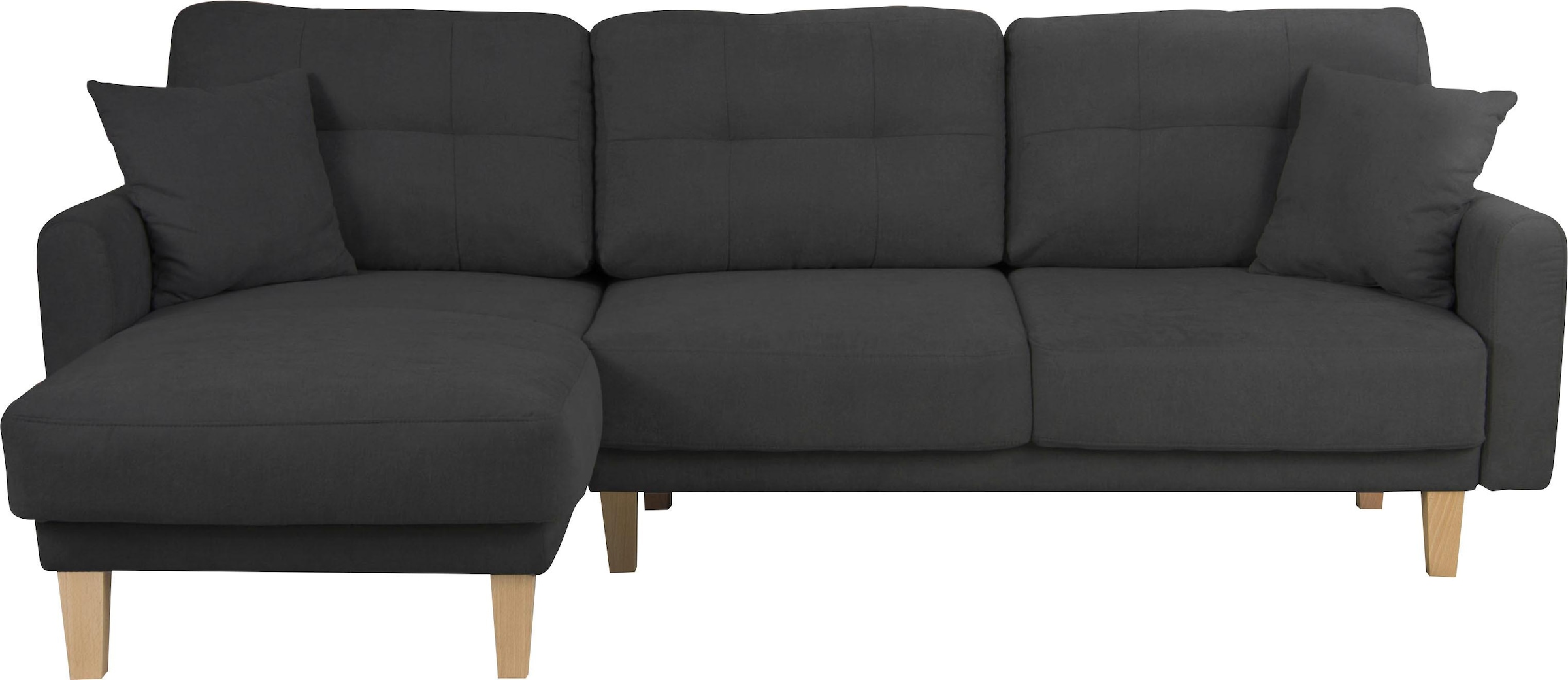 Home affaire Ecksofa »TRIPLO optionale Schlafsofa mit Bettkasten, Masse B/T/H: 234/164/89 cm«, L-Form wahlweise mit Bettfunktion - Liegefläche 132x210 cm