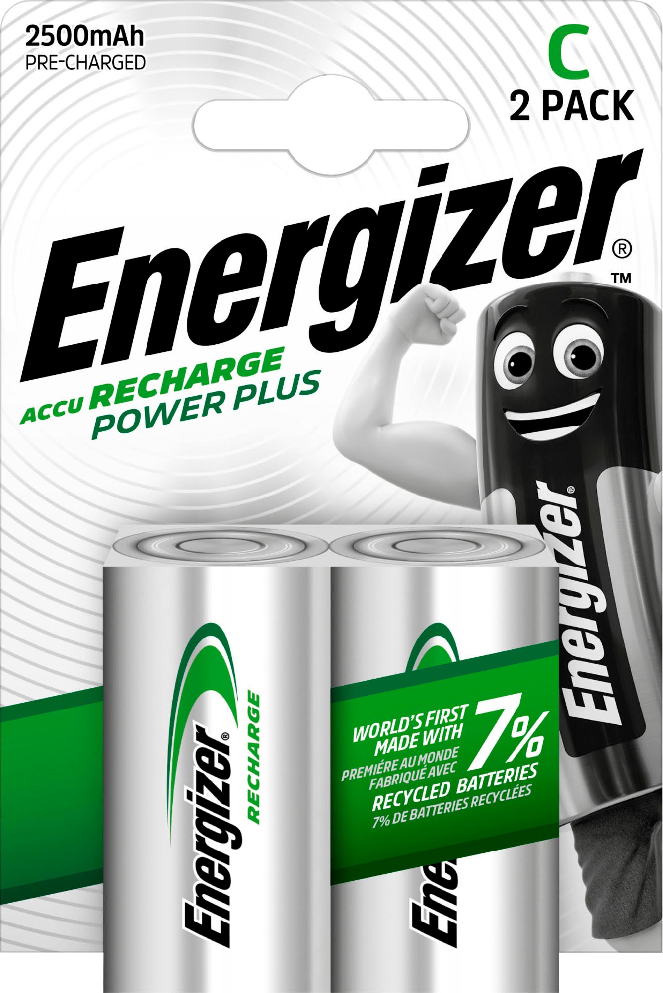 Image of Energizer Akku »NiMH Power Plus, Baby (C) 2500 mAh 2 Stück«, Baby, C bei Ackermann Versand Schweiz