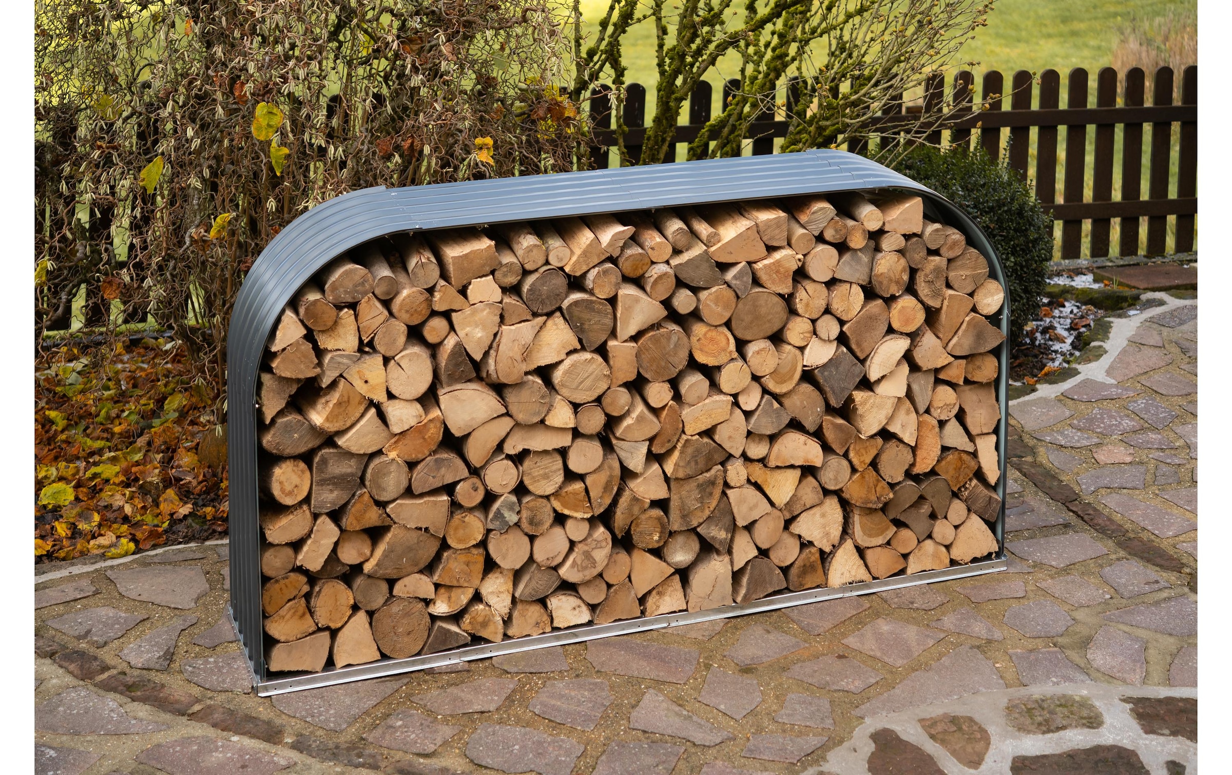 WESTMANN Kaminholzregal aus verzinktem Stahl