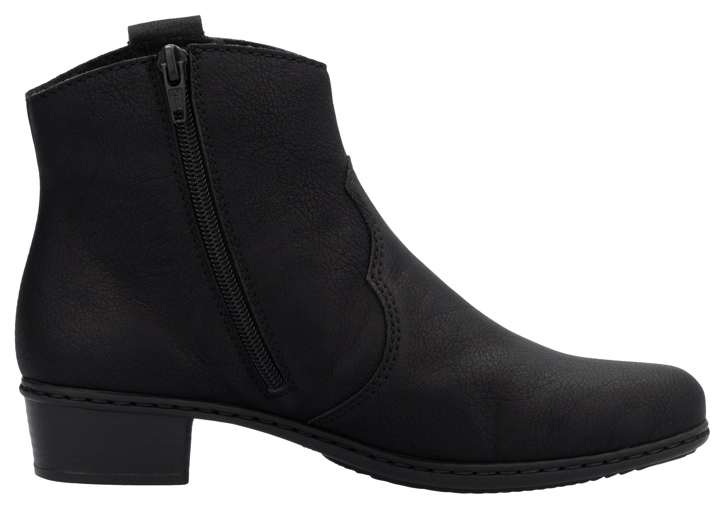Rieker Westernstiefelette, Stiefelette, Cowboyboots, Blockabsatz, mit Innenreissverschluss