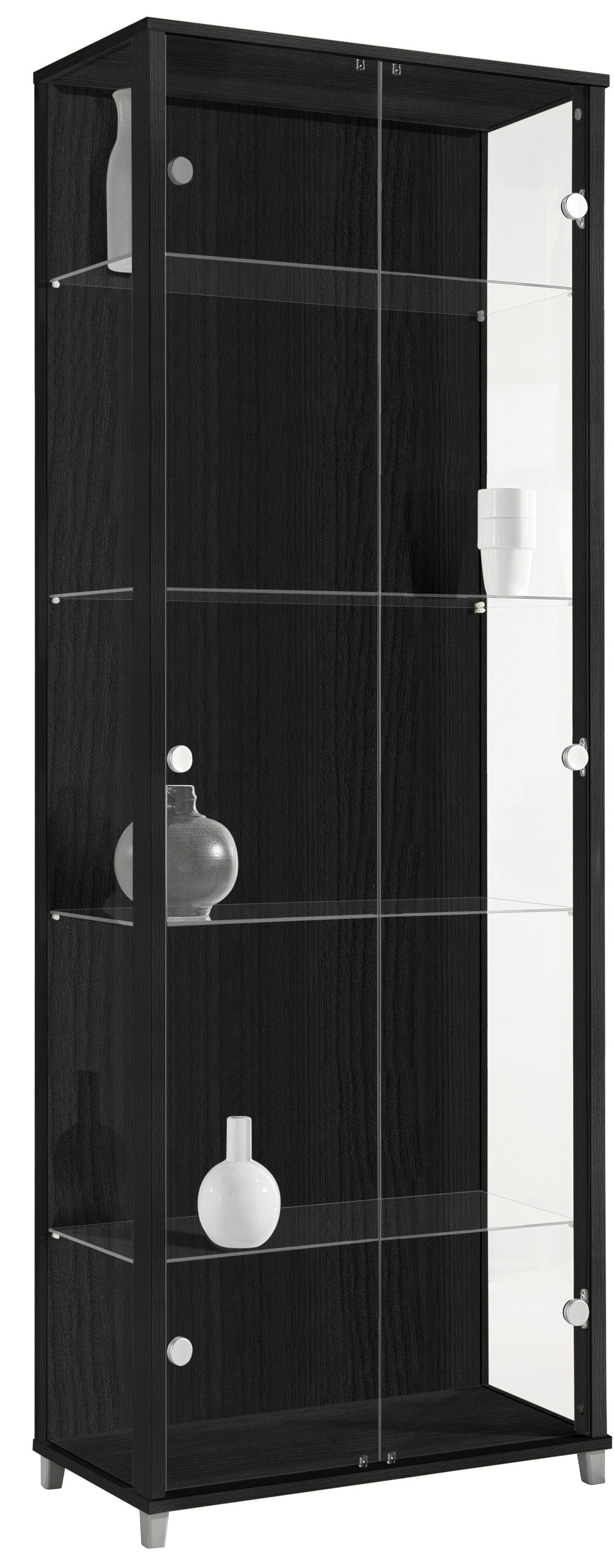 Image of fif möbel Vitrine "OPTIMA" Standvitrine, Vitrinenschrank, Glasvitrine, Sammlervitrine