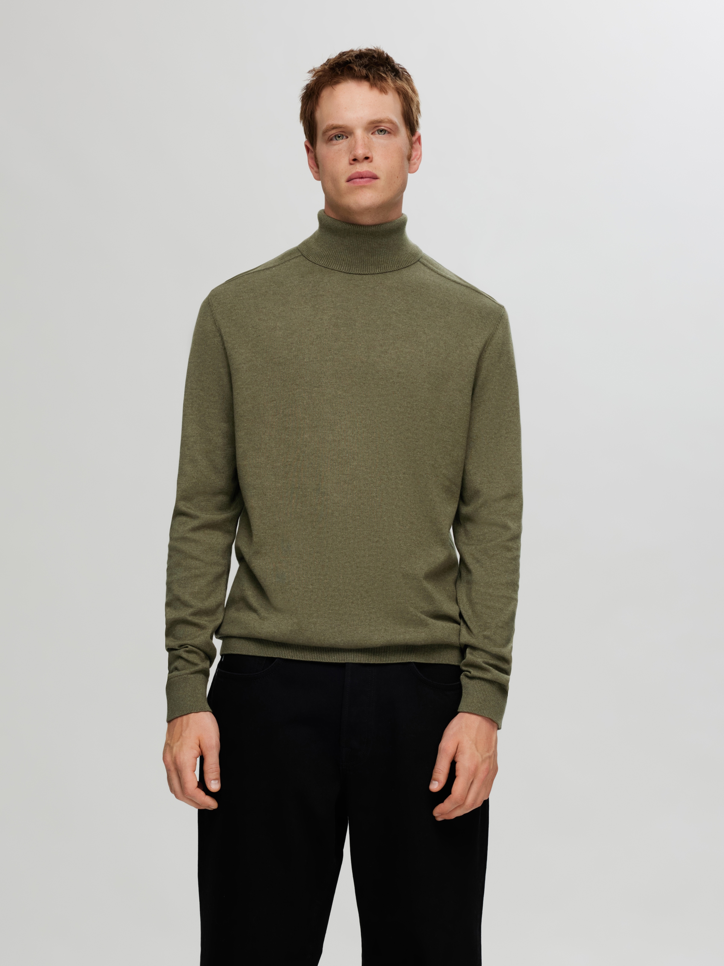 Strickpullover »SLHBERG ROLL NECK B NOOS«