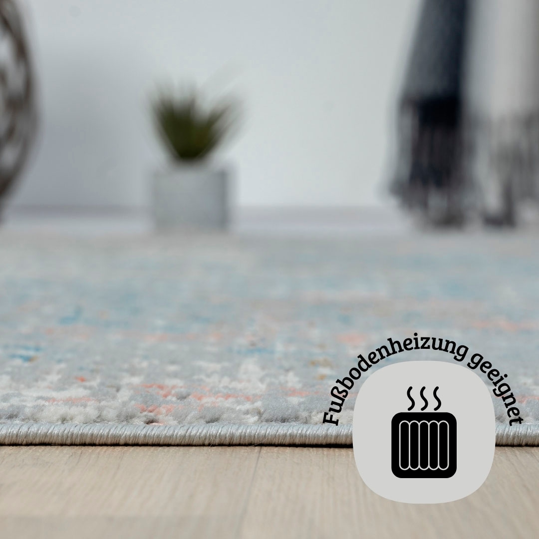 GOODproduct Teppich »Jaxyn« rechteckig 8 mm Höhe Kurzflor, modernes Design, pflegeleicht, Wohnzimmer