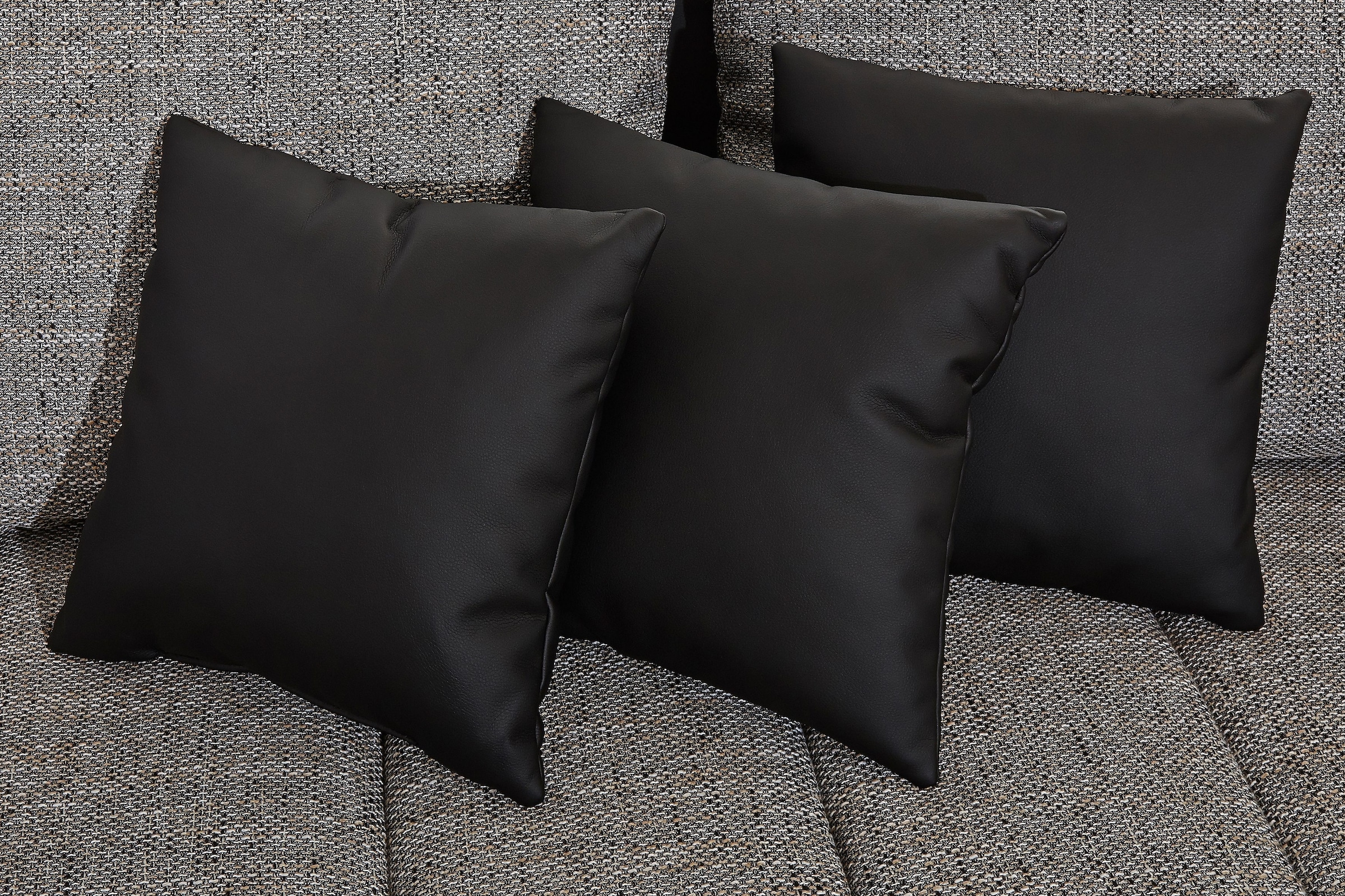 INOSIGN Ecksofa »Imola elegant und bequem, aktuelle Steppung im Sitz, L-Form«, wahlweise mit Bettfunktion