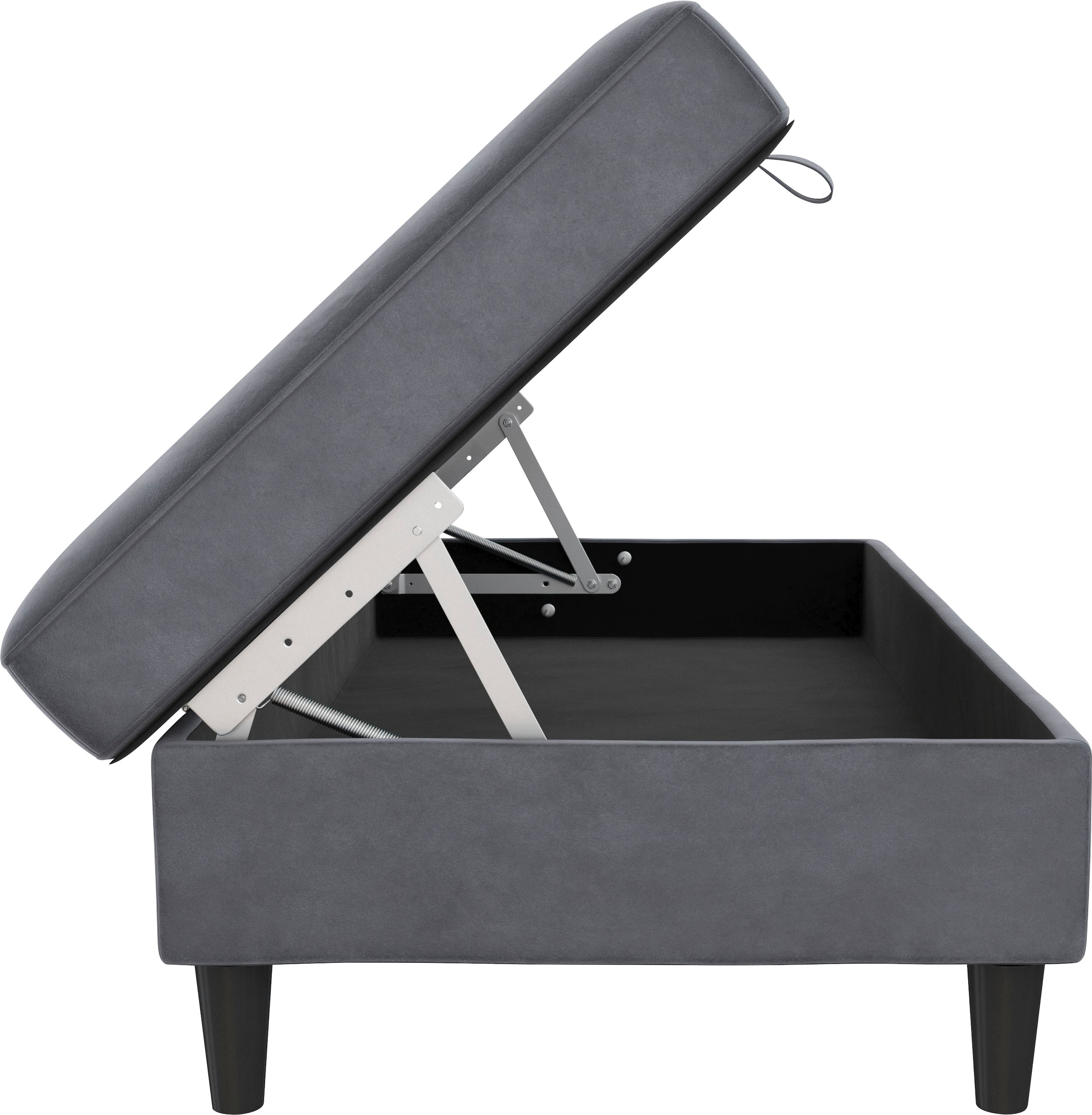 Dorel Home Stauraumhocker »Hartford« Polsterhocker mit Stauraum, frei im Raum stellbar, Sitzhöhe 43 cm