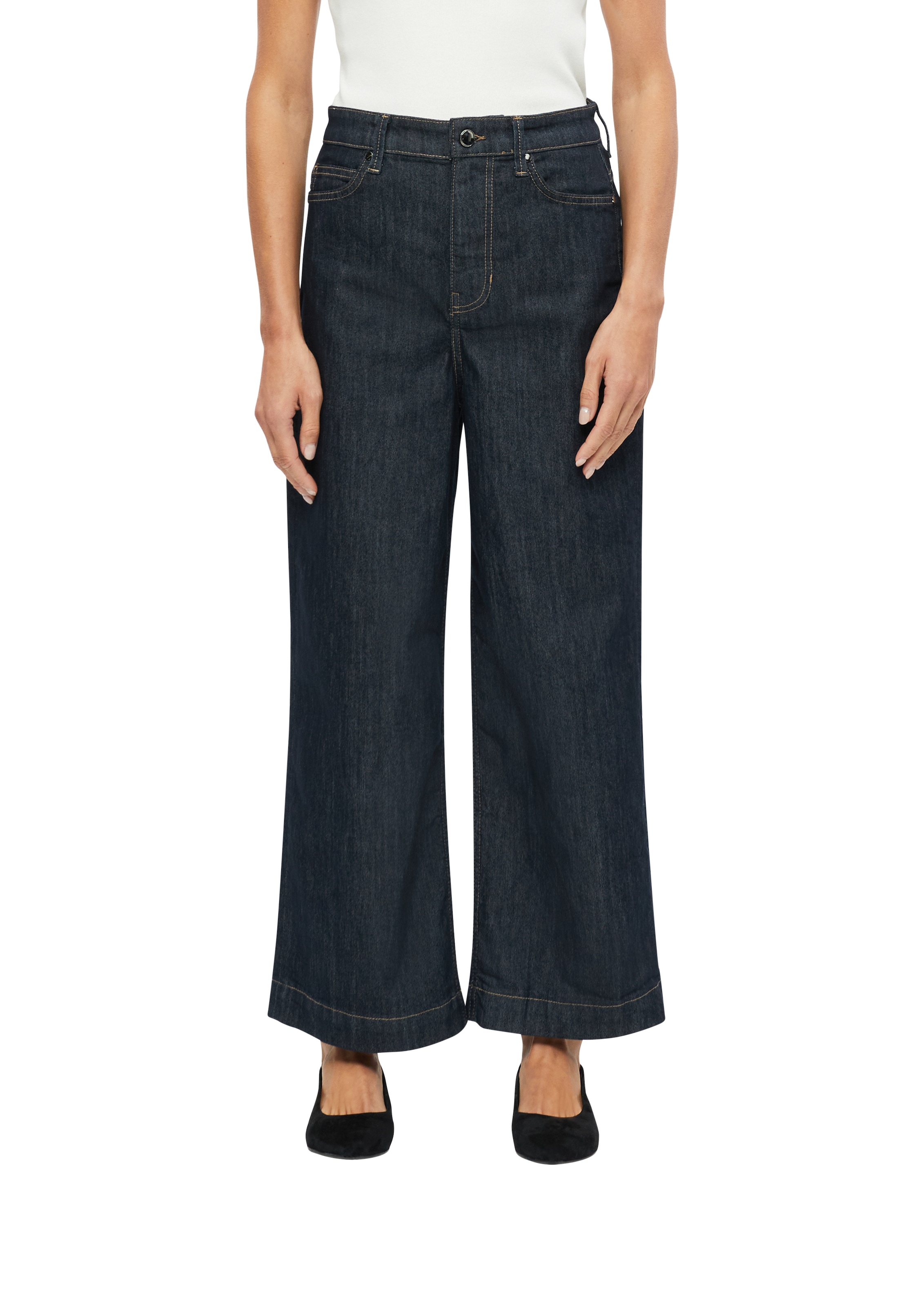 Image of s.Oliver BLACK LABEL Weite Jeans "Style Suri" mit Stretch