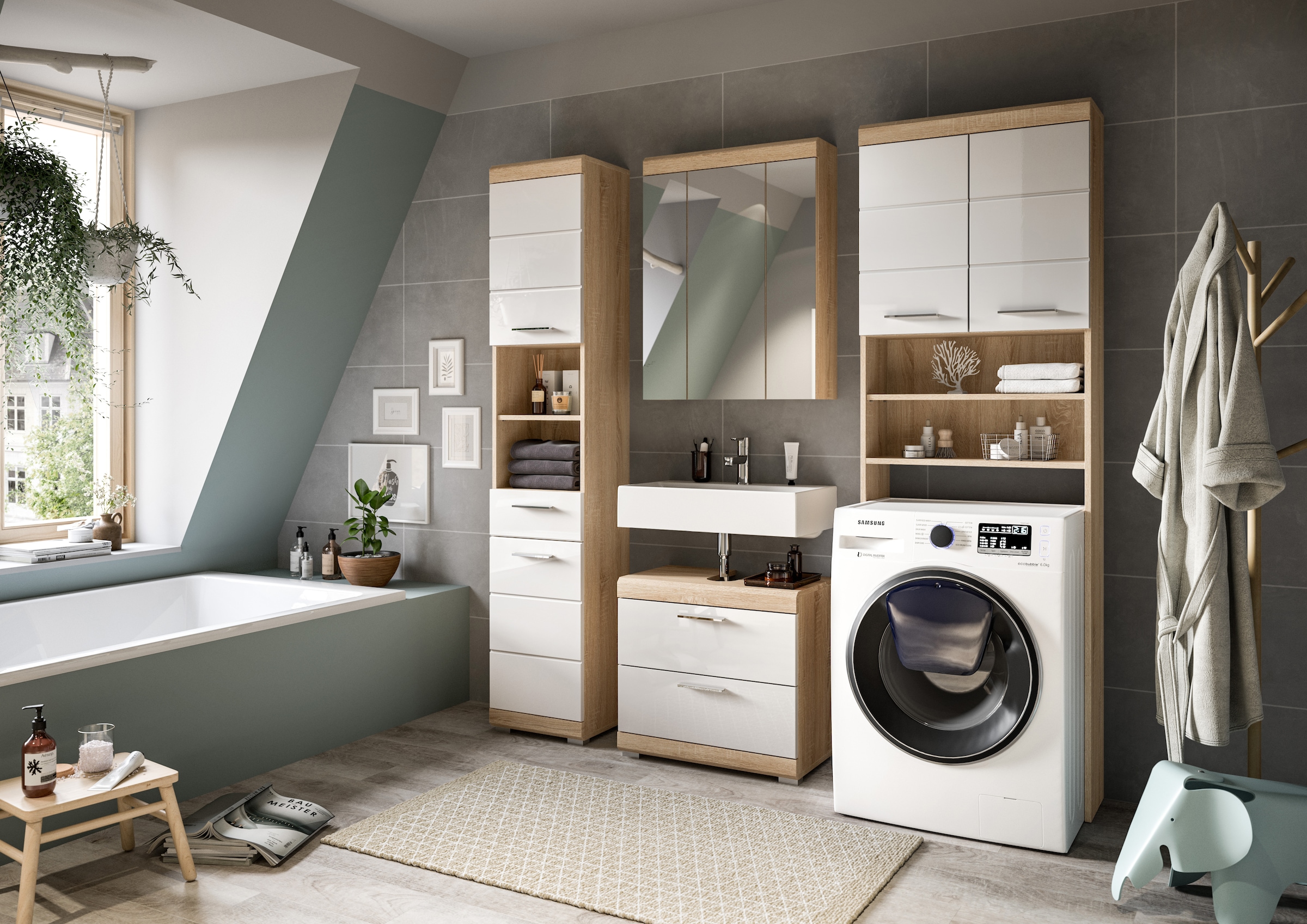 INOSIGN Ensemble de meubles de salle de bain »Siena, 4 teilig, bestehend aus:« Set, TOPSELLER!, 4 cuis tlg.