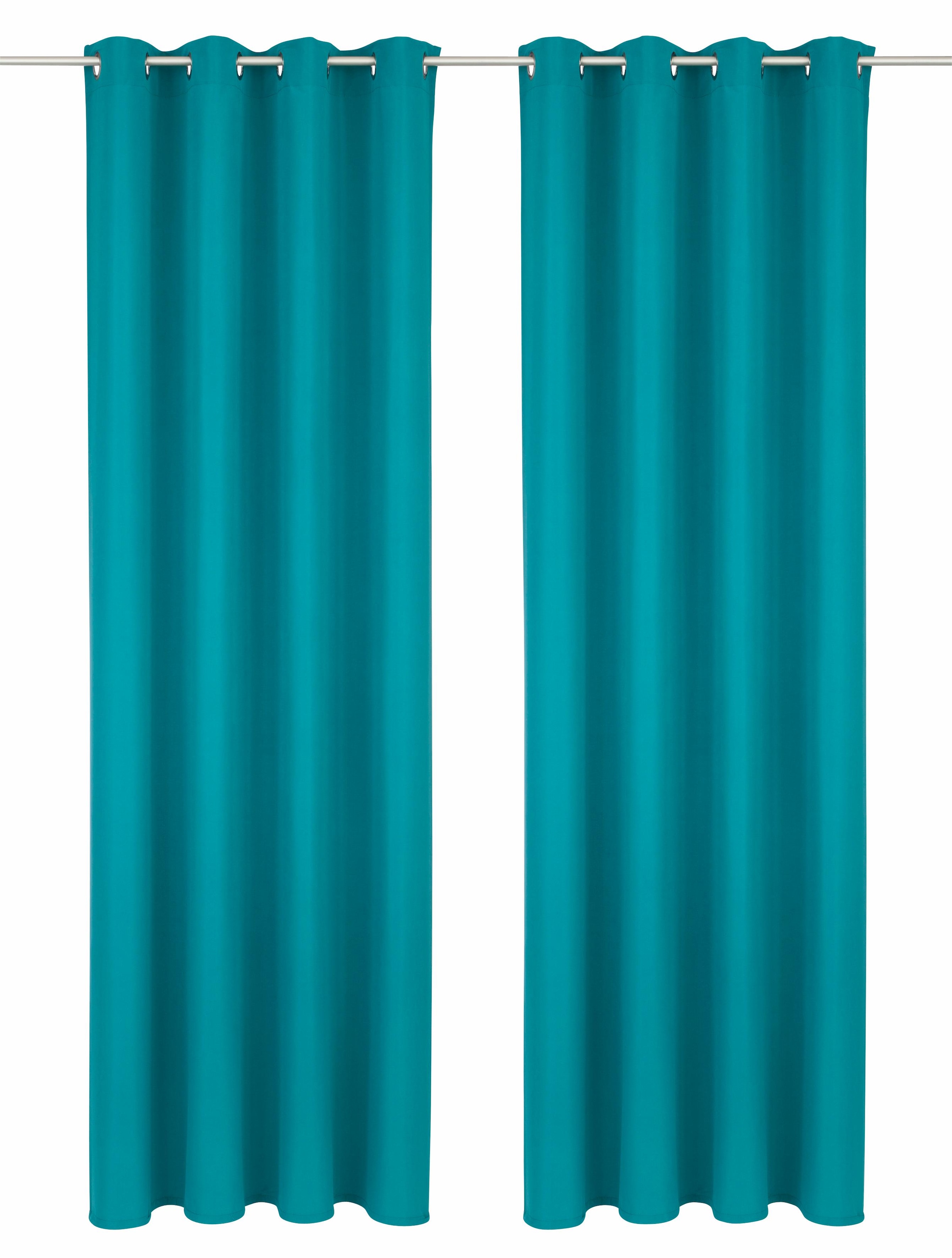 Bruno Banani Vorhang »Lagan«, (2 St.), 2-er Set, gewebt, Microfaser, versch. Grössen, einfarbig, Bestseller