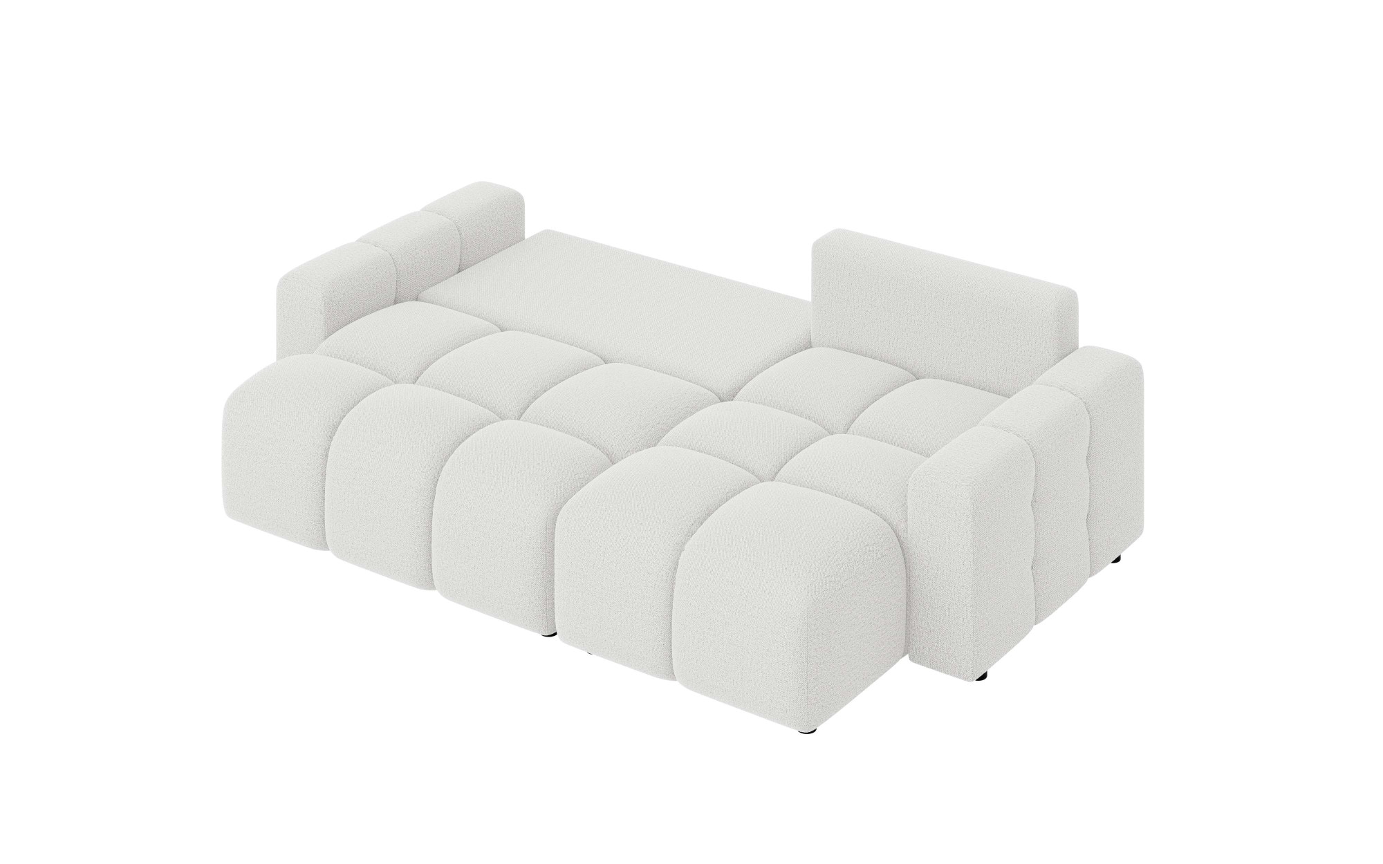 INOSIGN Ecksofa »FELICI, Schlafsofa 233cm, L-Form mit Recamiere beidseitig montierbar«, Designsofa mit Bettfunktion und Bettkasten, Masse B/T/H: 233/142/88 cm