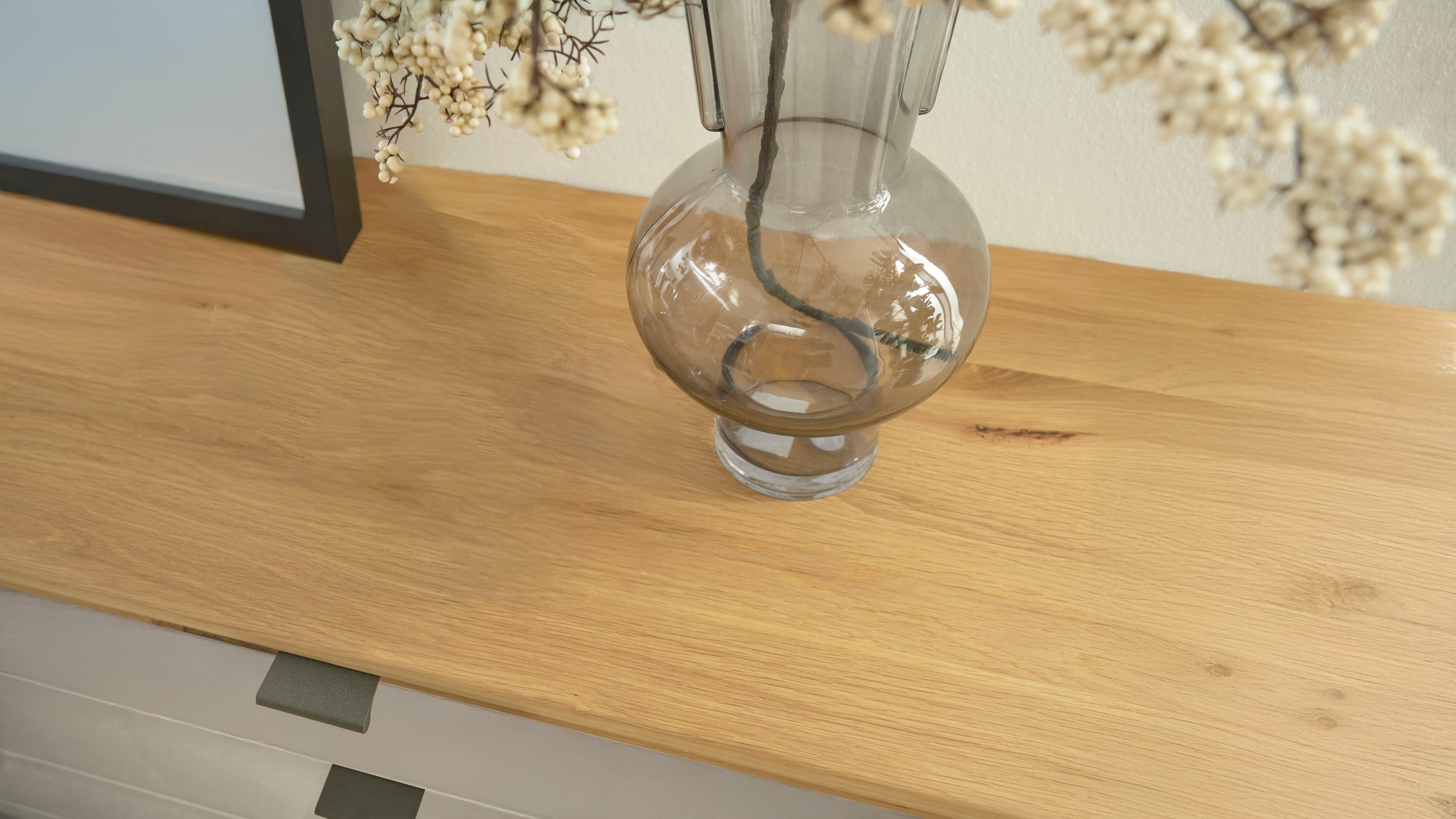 WIEMANN Kombikommode »Cardiff Sideboard, Wäscheschrank, teilmassiv Bianco-Eiche, Schubladen« Kommode 141x86x43 cm, braun, mit Dämpfung, MADE IN GERMANY,  verschiedenen Ausführungen, inklusive Einlegeböden