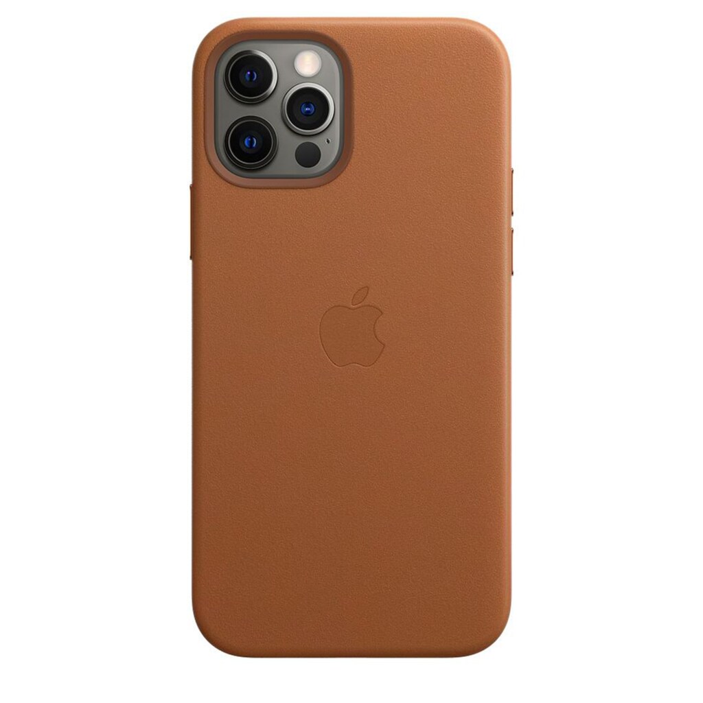 Apple Smartphone-Hülle »Apple iPhone 12/12 Pro Leder Case Mag Brown«, iPhone 12-iPhone 12 Pro, 15,5 cm (6,1 Zoll)