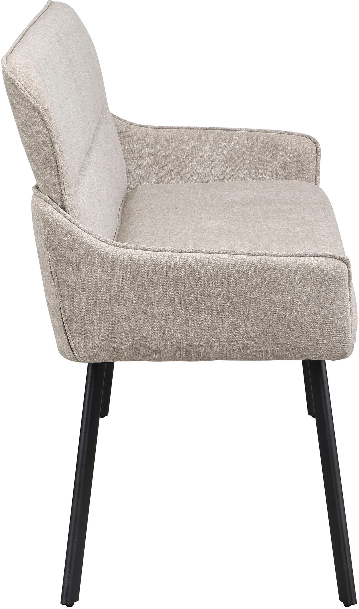 byLIVING Banc »Rico« 1 cuis tlg. gemütliche Esszimmerbank in 140 oder 160cm, hochwertiger Stoffbezug