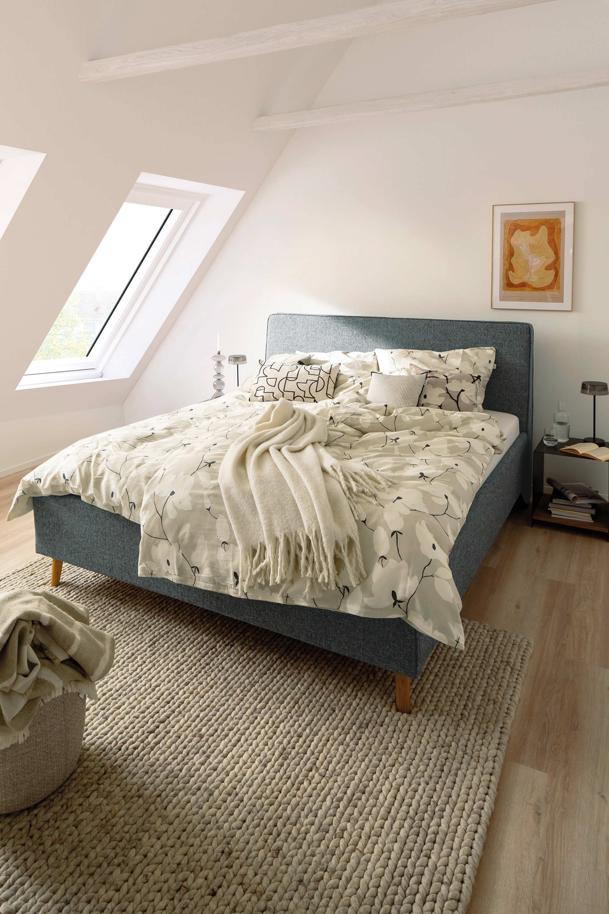 Image of SCHÖNER WOHNEN-Kollektion Wendebettwäsche "Fleur" 2 Stk. aus reiner Baumwolle