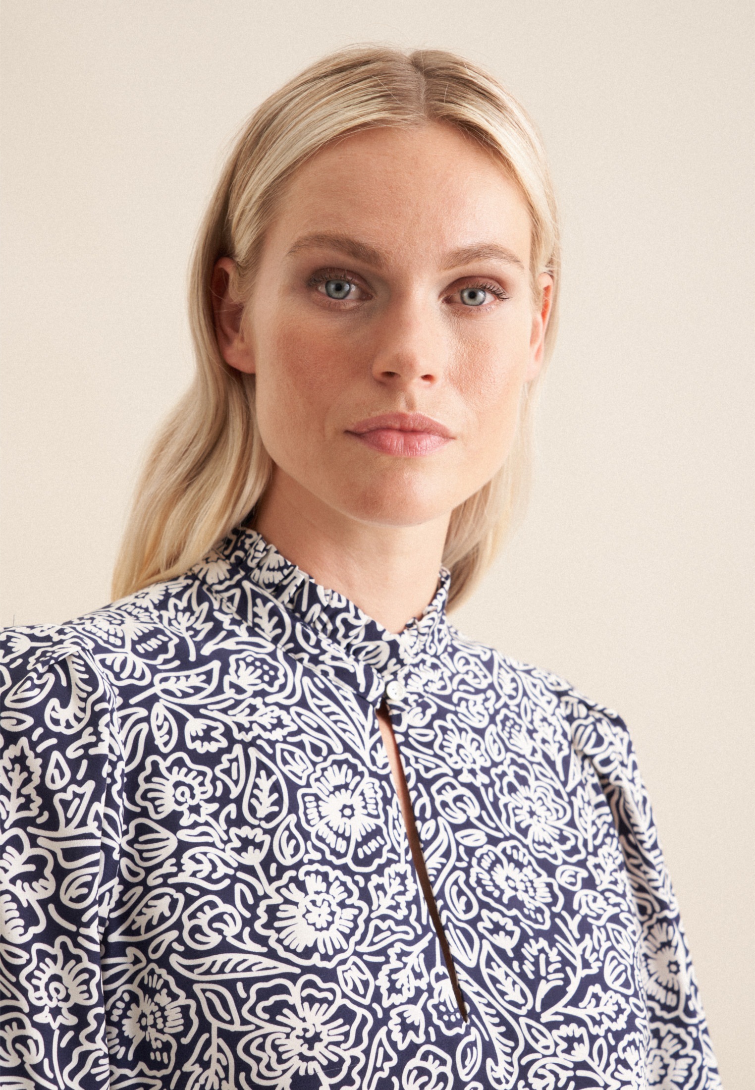 seidensticker Shirtbluse »Schwarze Rose«, 1/2 Rundhals Floral