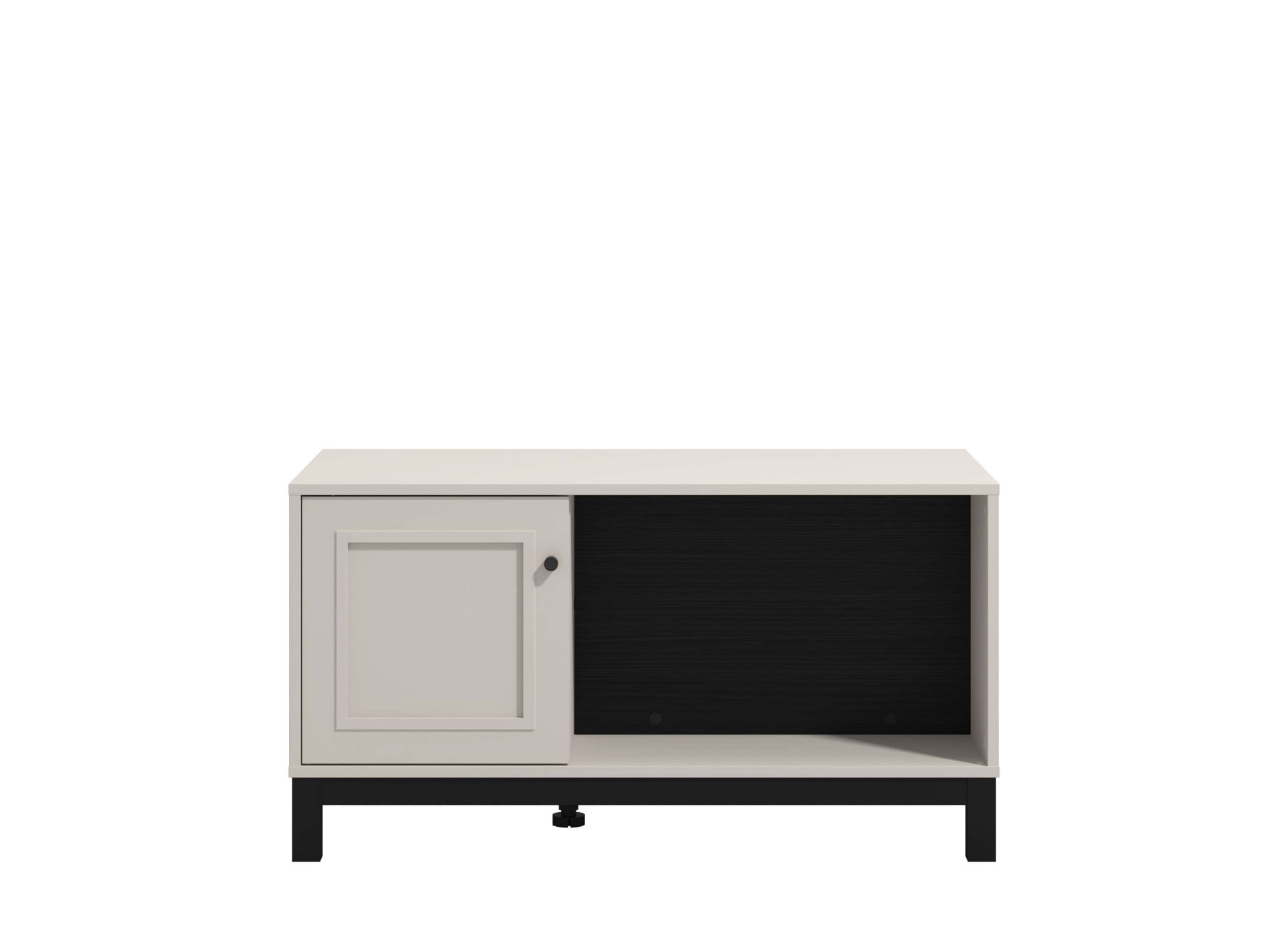 Image of Home affaire Couchtisch "Savoia, 100 cm, modernes Design mit viel Stauraum, rechteckig" Zwei offene Fächer und ein geschlossenes, in eleganter Kaschmirfarbe