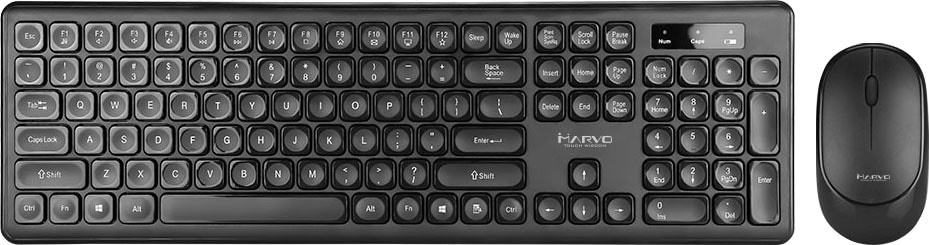 Tastatur- und Maus-Set »Marvo Wireless/kabellose Tastatur und Maus«