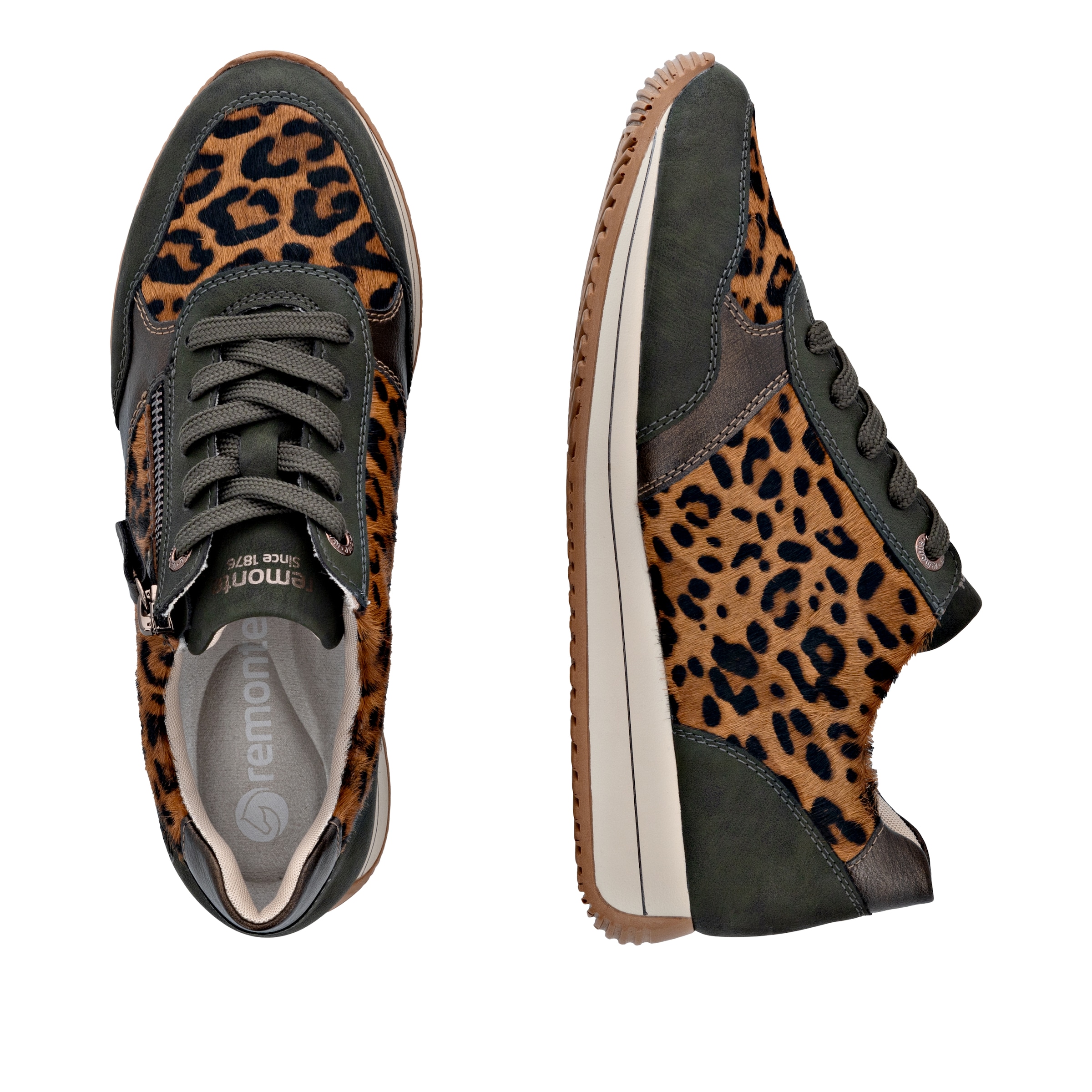 Remonte Keilsneaker  Schnürschuh, Halbschuh, Casual-Sneaker mit Innenreissverschluss