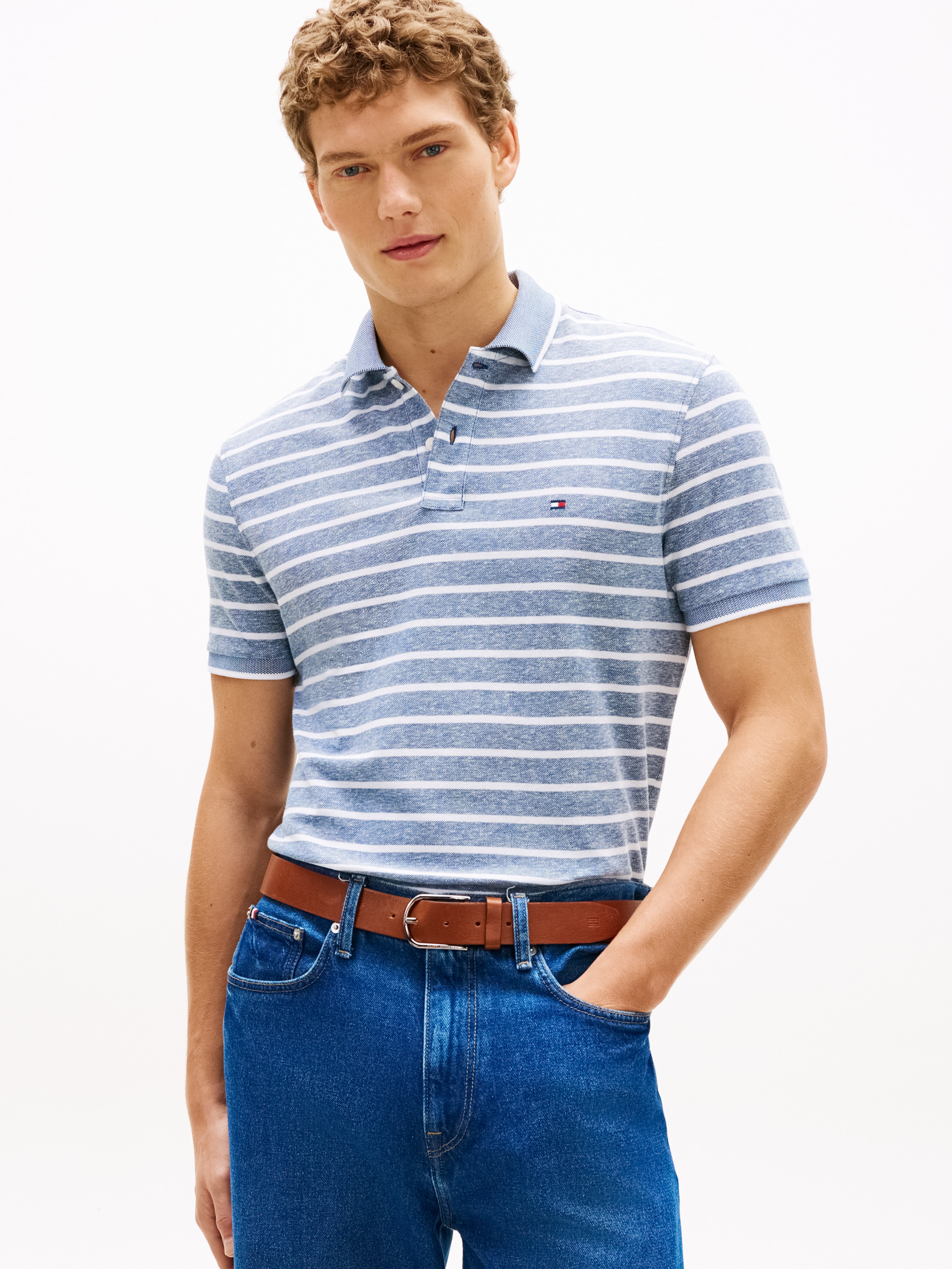 Tommy Hilfiger Polo »LINEN PIQUE REGULAR«