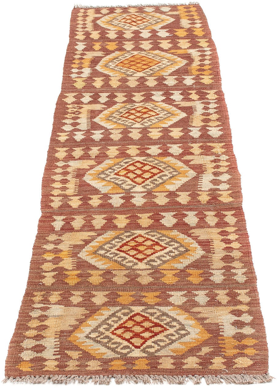 Image of morgenland Läufer »Kelim Maimene Medaillon 197 x 67 cm«, rechteckig, 0,5 mm Höhe, Wendeteppich bei Ackermann Versand Schweiz