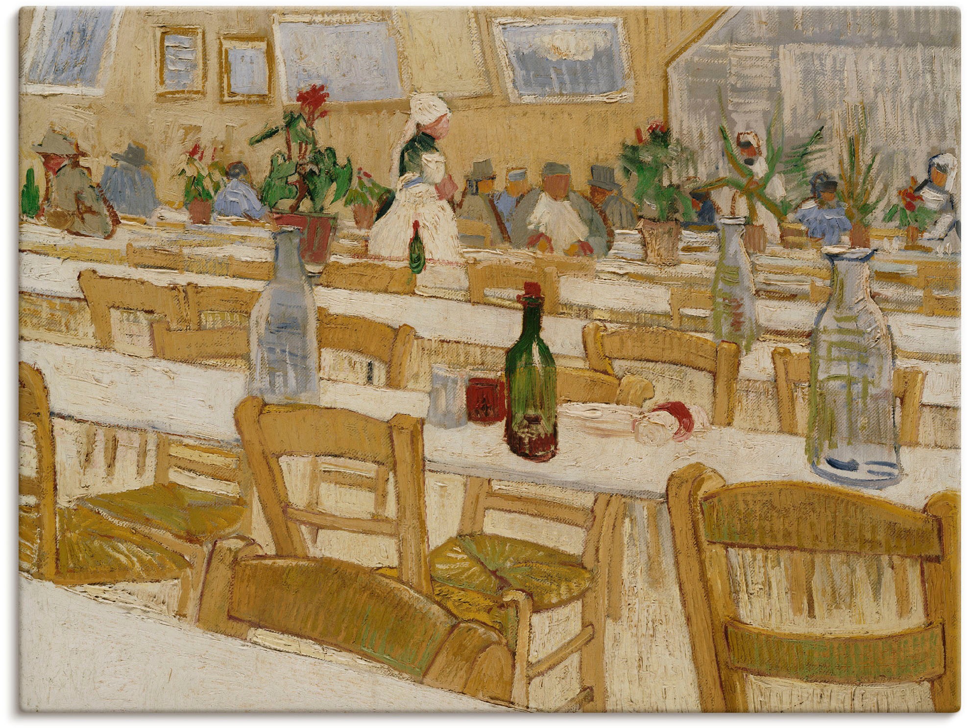 Image of Artland Wandbild »In einem Restaurant. 1887-88«, Restaurant & Cafés, (1 St.), in vielen Grössen & Produktarten -Leinwandbild, Poster, Wandaufkleber / Wandtattoo auch für Badezimmer geeignet bei Ackermann Versand Schweiz