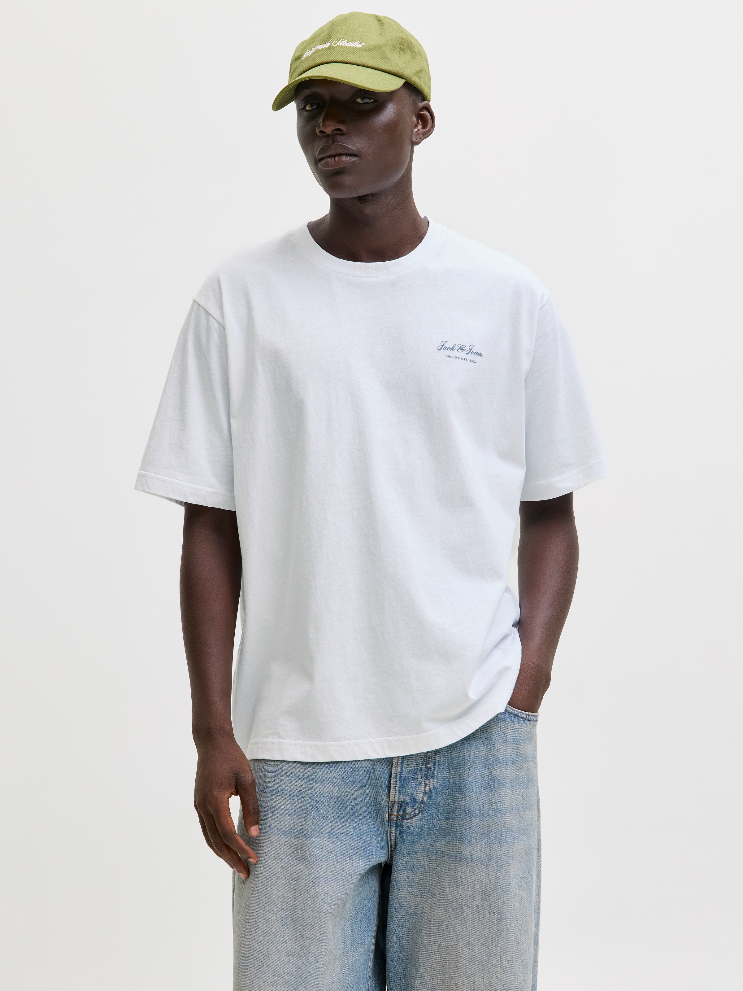 Jack & Jones Shirt à col rond »JJEARCHIVE GRAPHIC TEE SS O-NECK NOOS« Baumwolle, relaxed fit