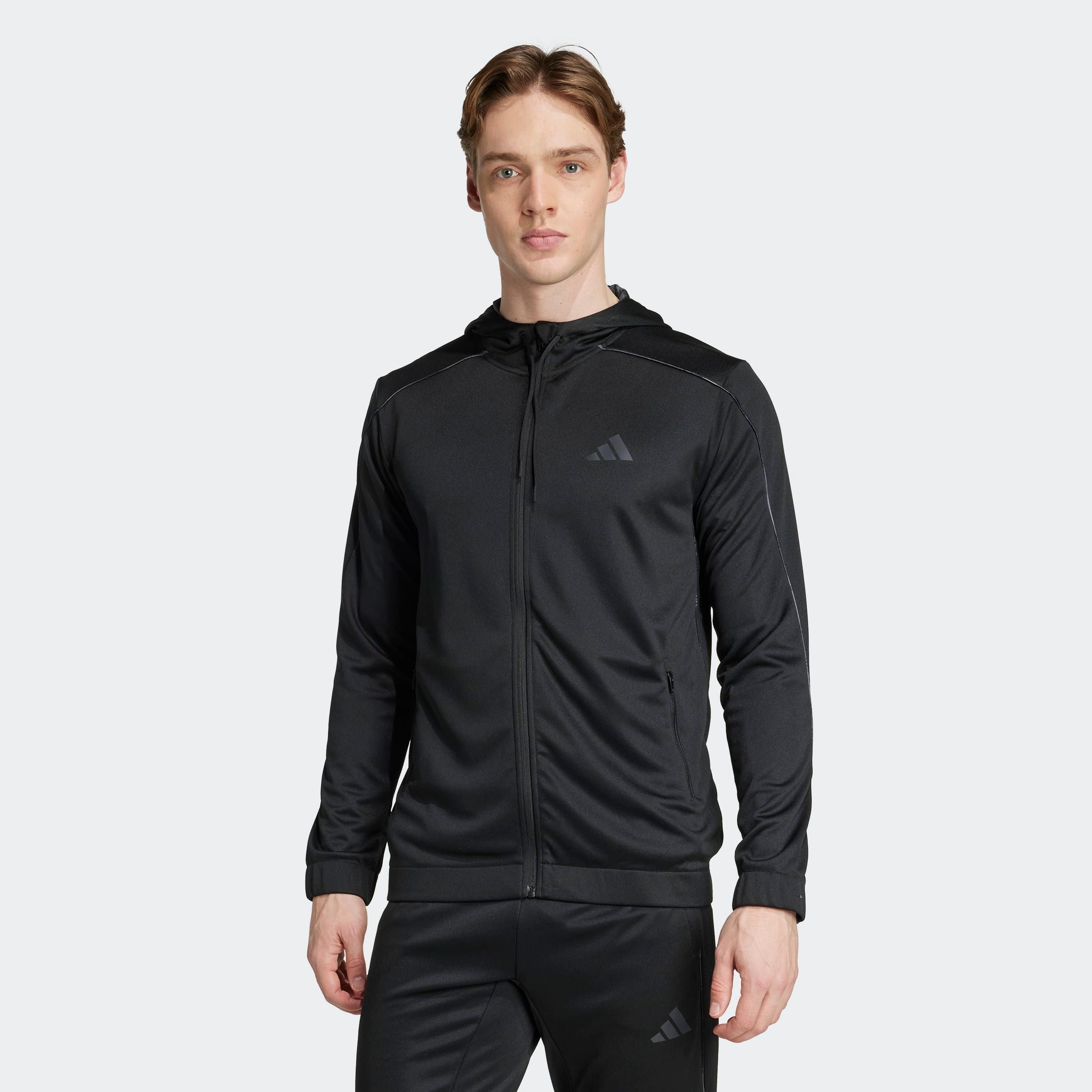 Image of adidas Performance Kapuzensweatjacke "TRAIN ESSENTIALS SEASONALS FULL-ZIP HOODIE"