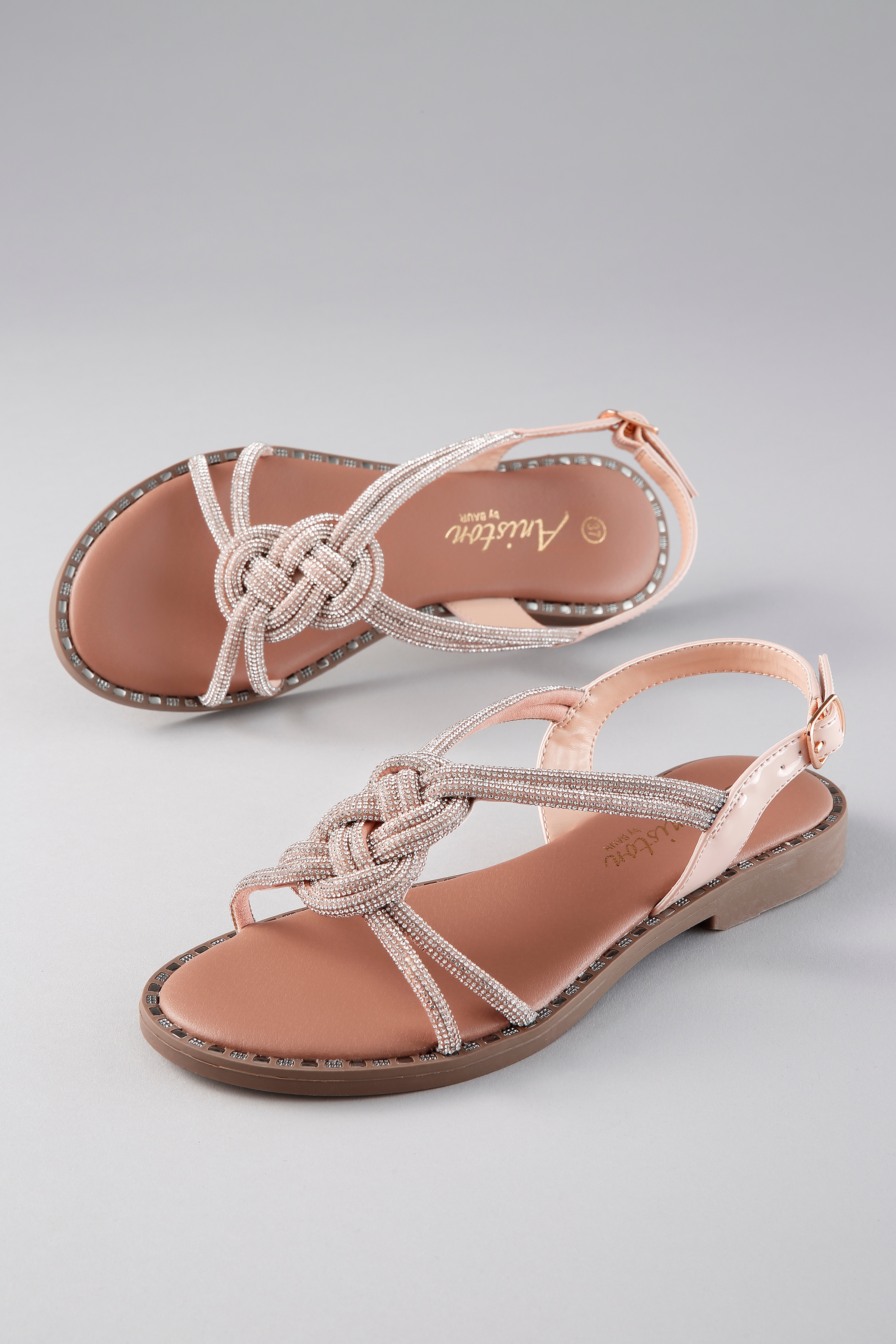 Aniston SHOES Sandale  Sommerschuh, Riemchensandale mit Glitzerdetails - NEUE KOLLEKTION