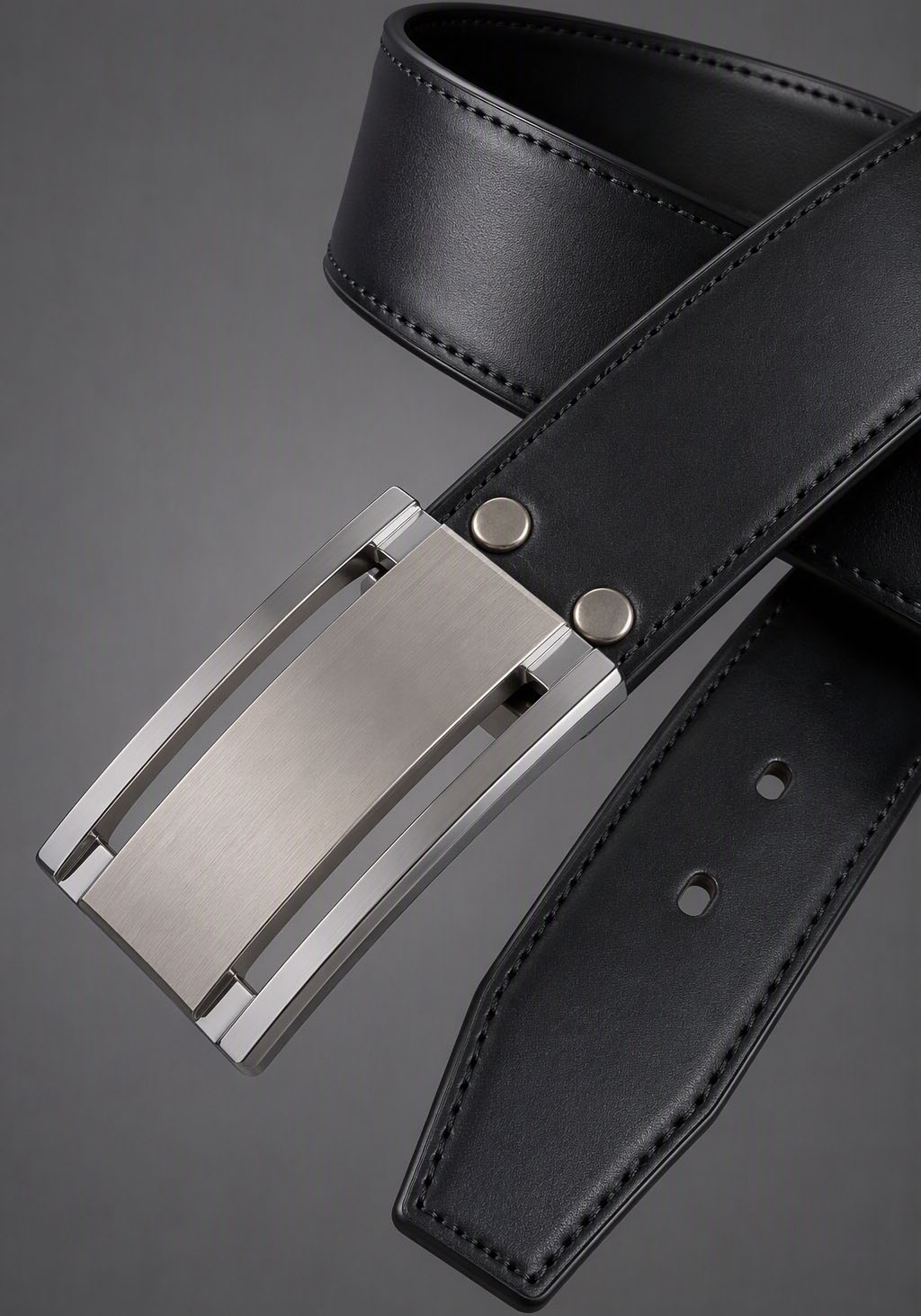 Man's World Ledergürtel mit eleganter Koppelschliesse bis Grösse 145 - NEW
